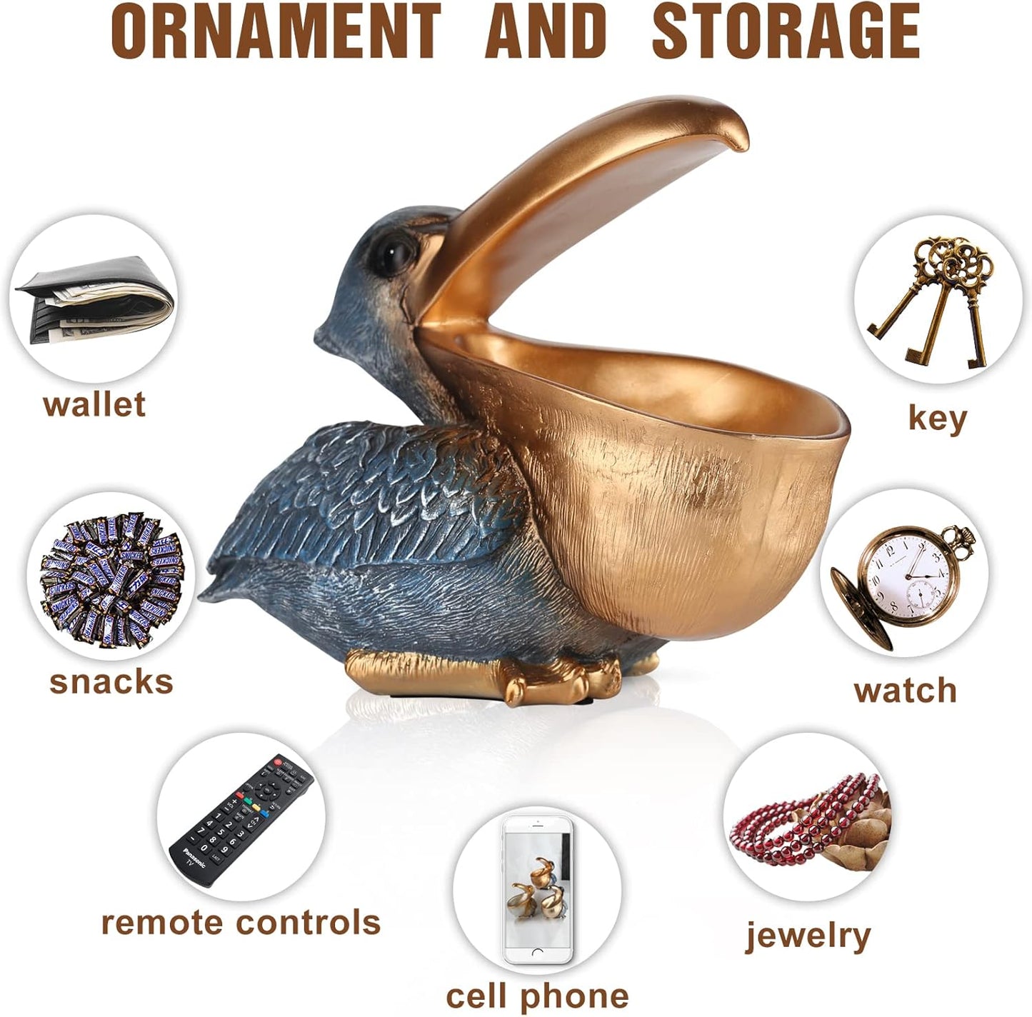 Modern Key Holder for Pelican / Golden Blue