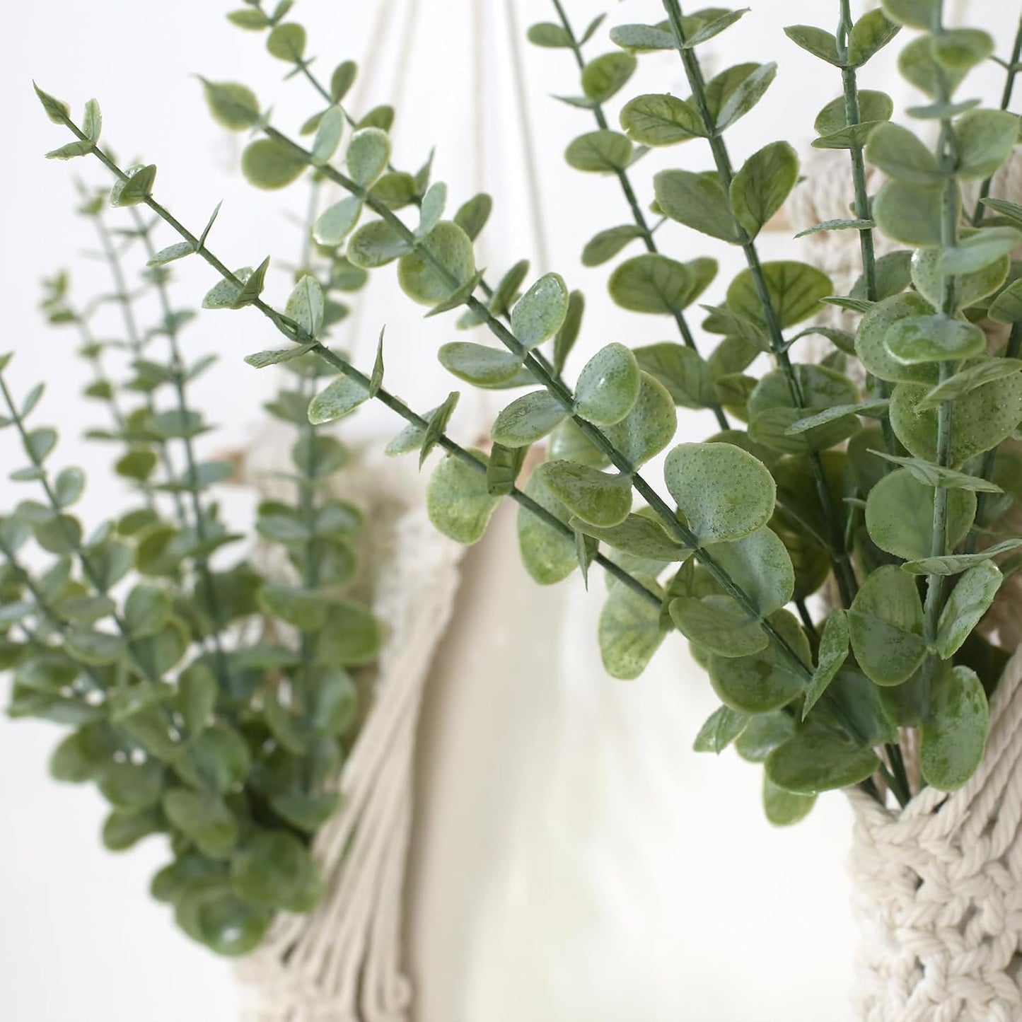 Artificial Eucalyptus Plant / Green Grey / Set of 2