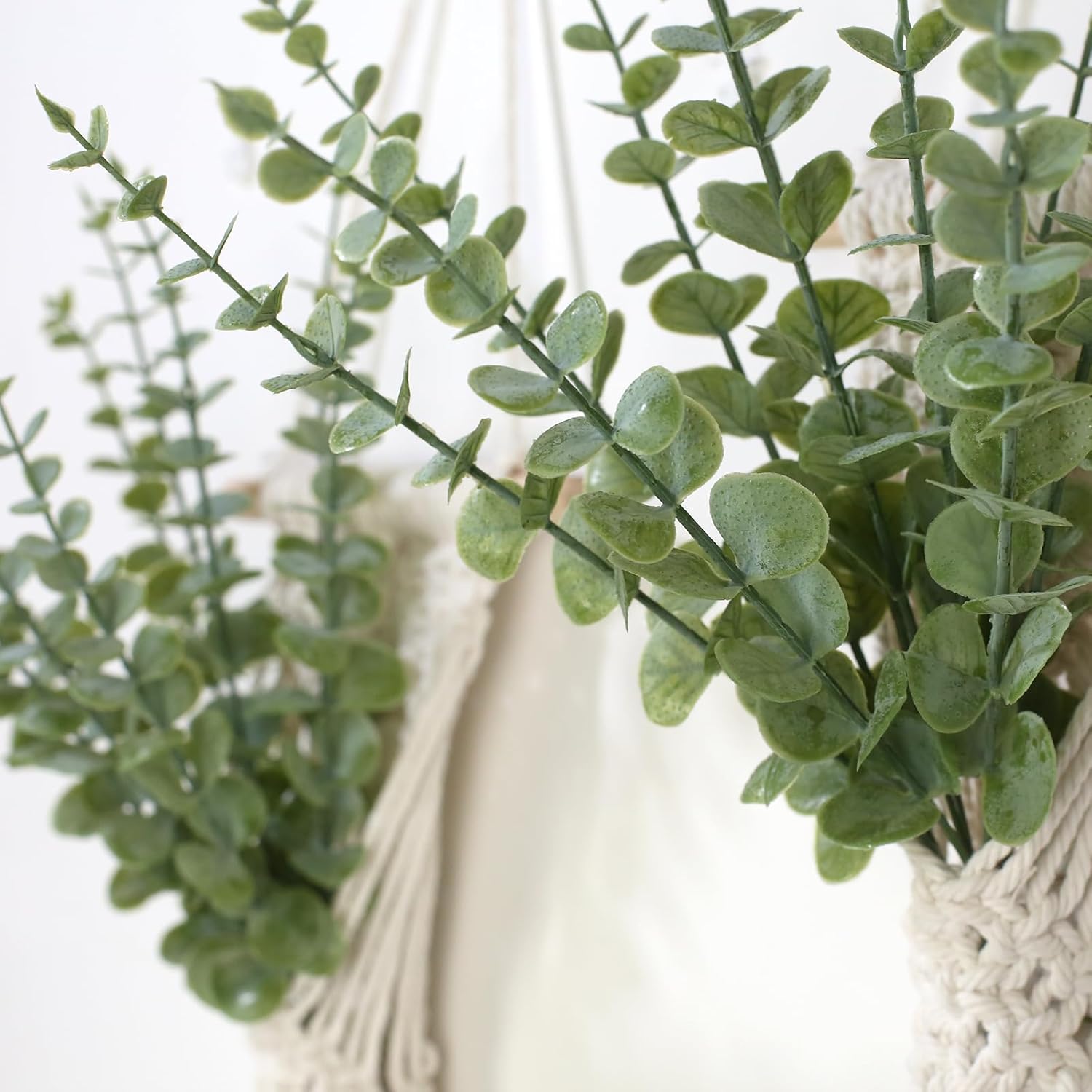 Artificial Eucalyptus Plant / Green Grey / Set of 2