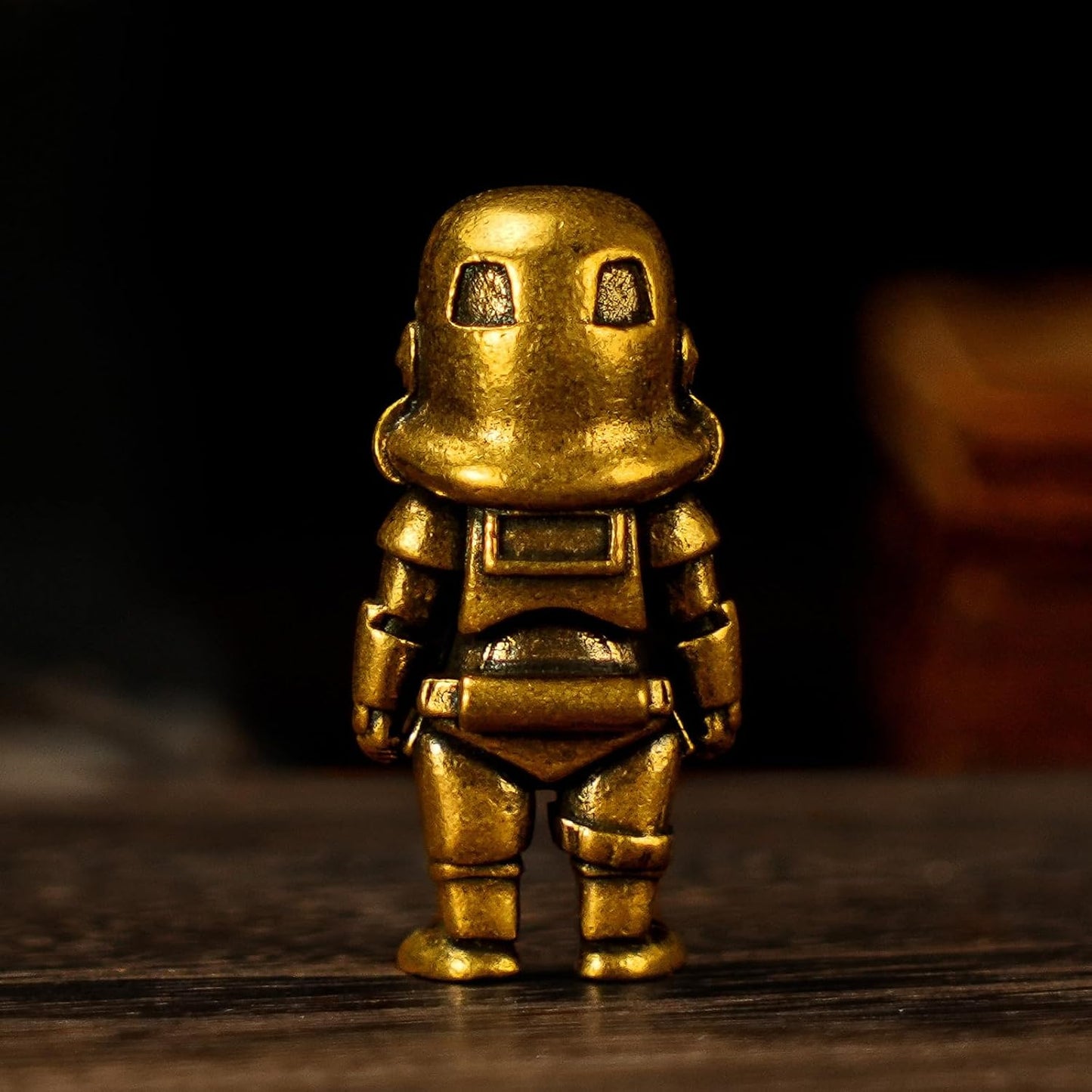 Antique Brass Robot Figurine / Biochemical Robot