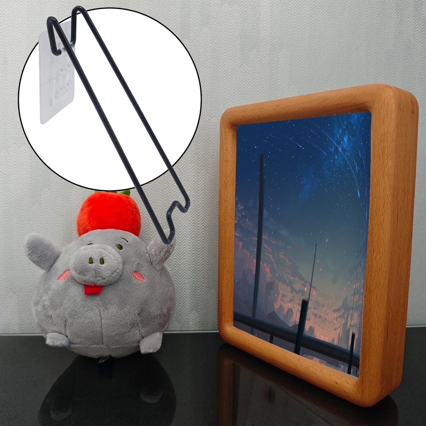 Adjustable Metal Picture Frame Easel Backs / 7.09 x 2.17 / Set of 5