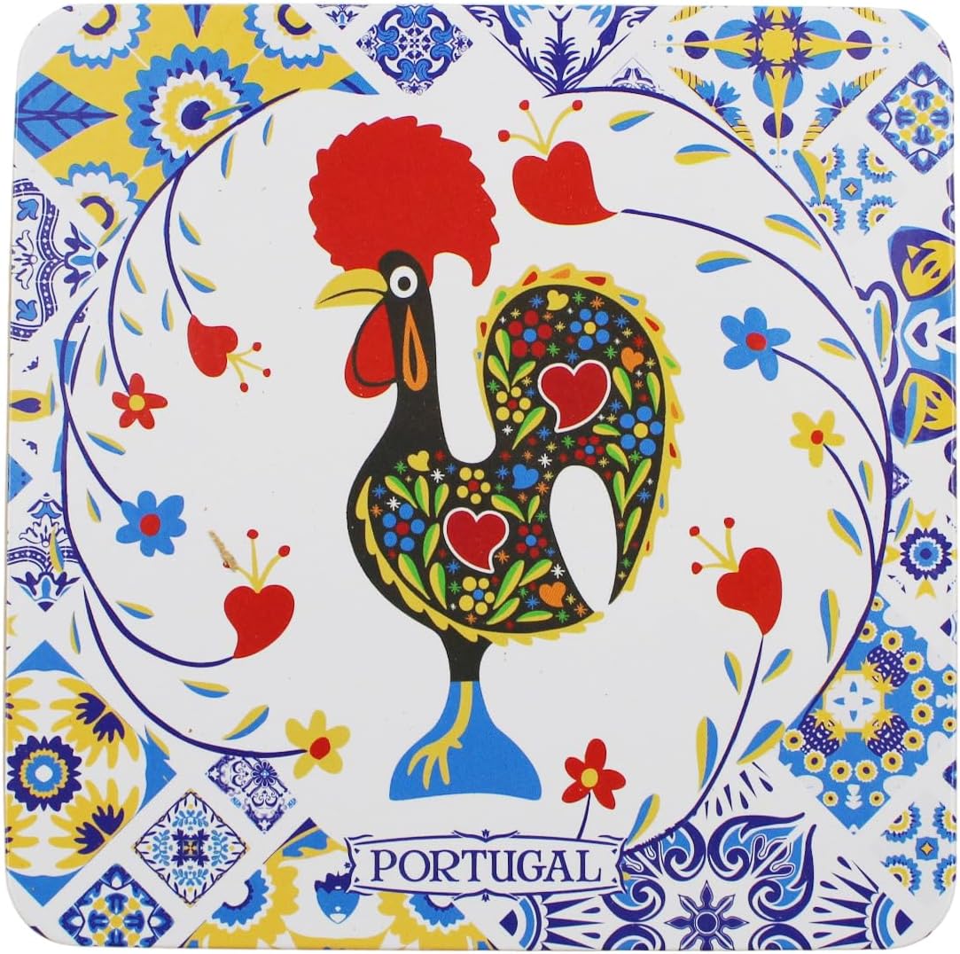 Portuguese Barcelos Rooster Coasters / Set of 6