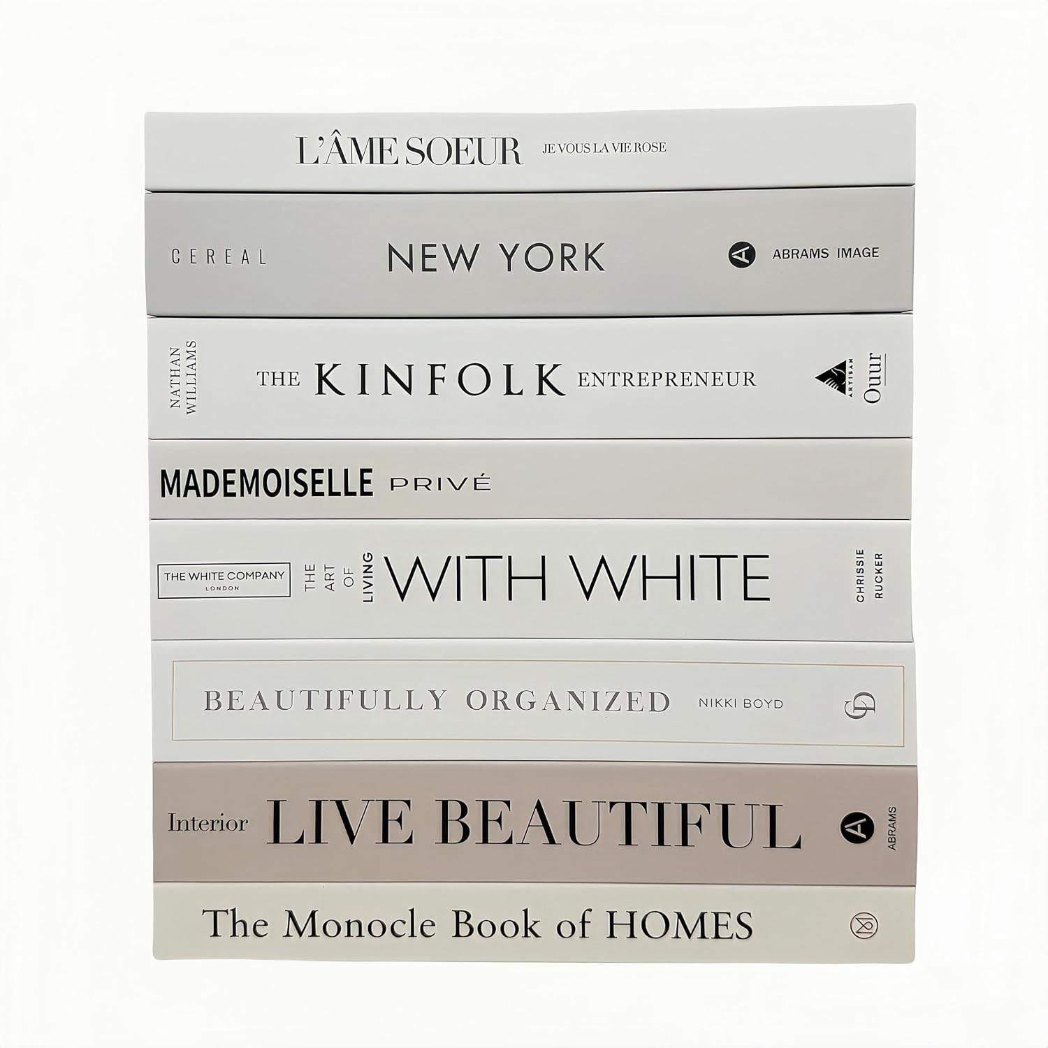 Decoration Faux Books for Hardcover Home Decor / M27 / Set of 8