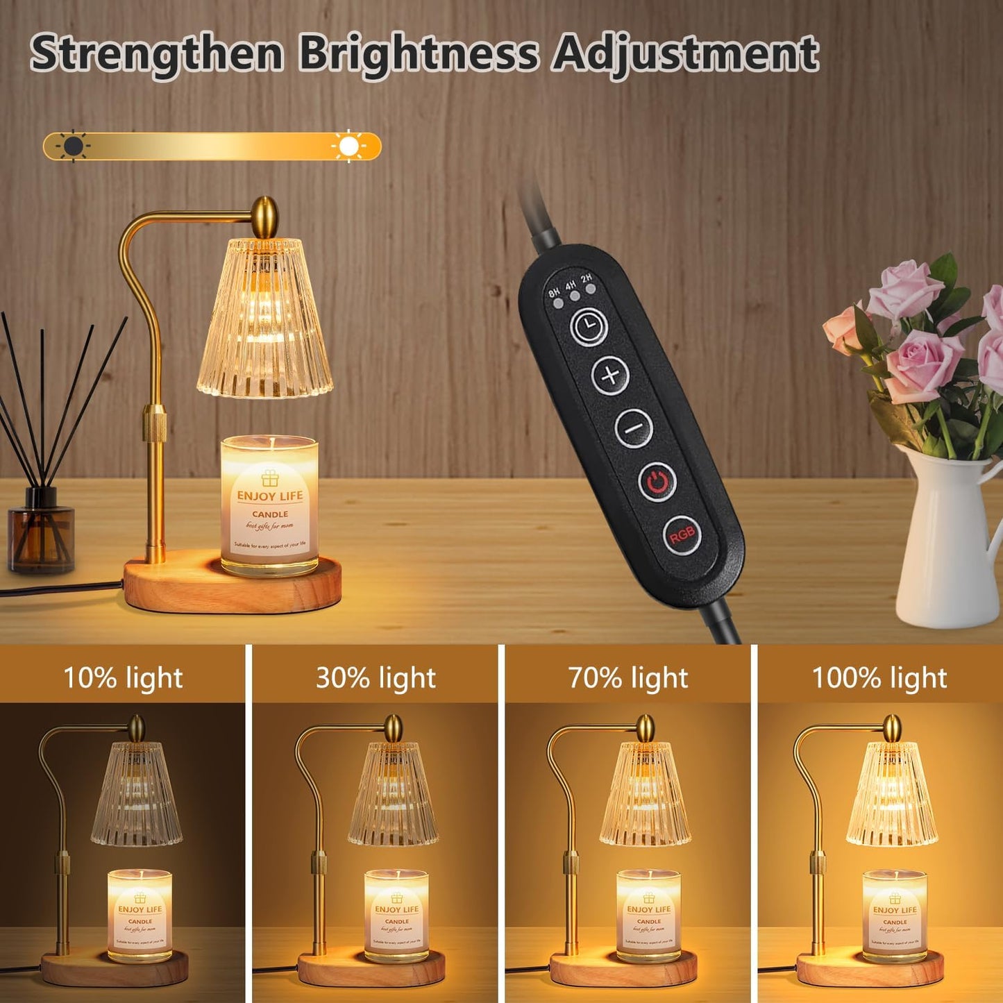 Candle Warmer Lamp / Amber