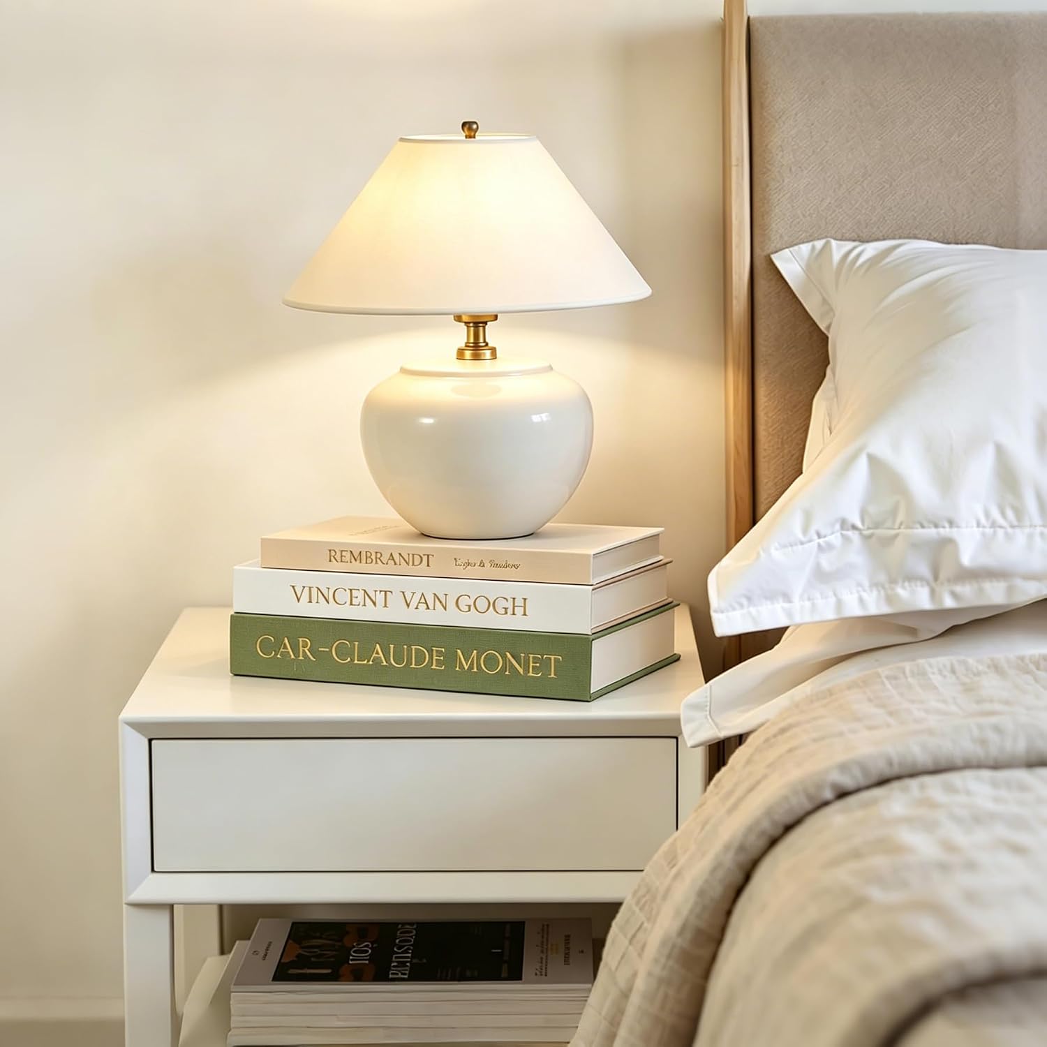 Linen Book Storage Boxes / Green