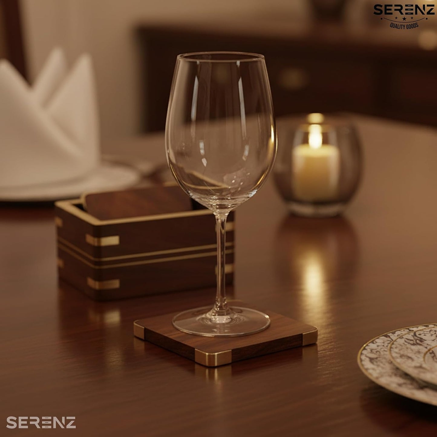 Wooden Coaster for Dining Table / Set of 6