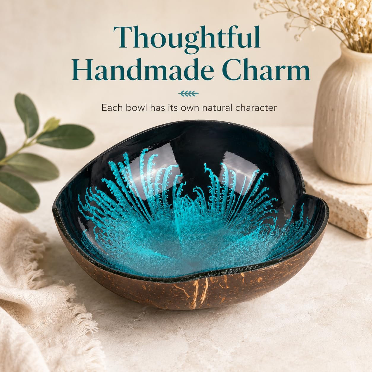 Key Bowl Holder for Entryway Table / Blue