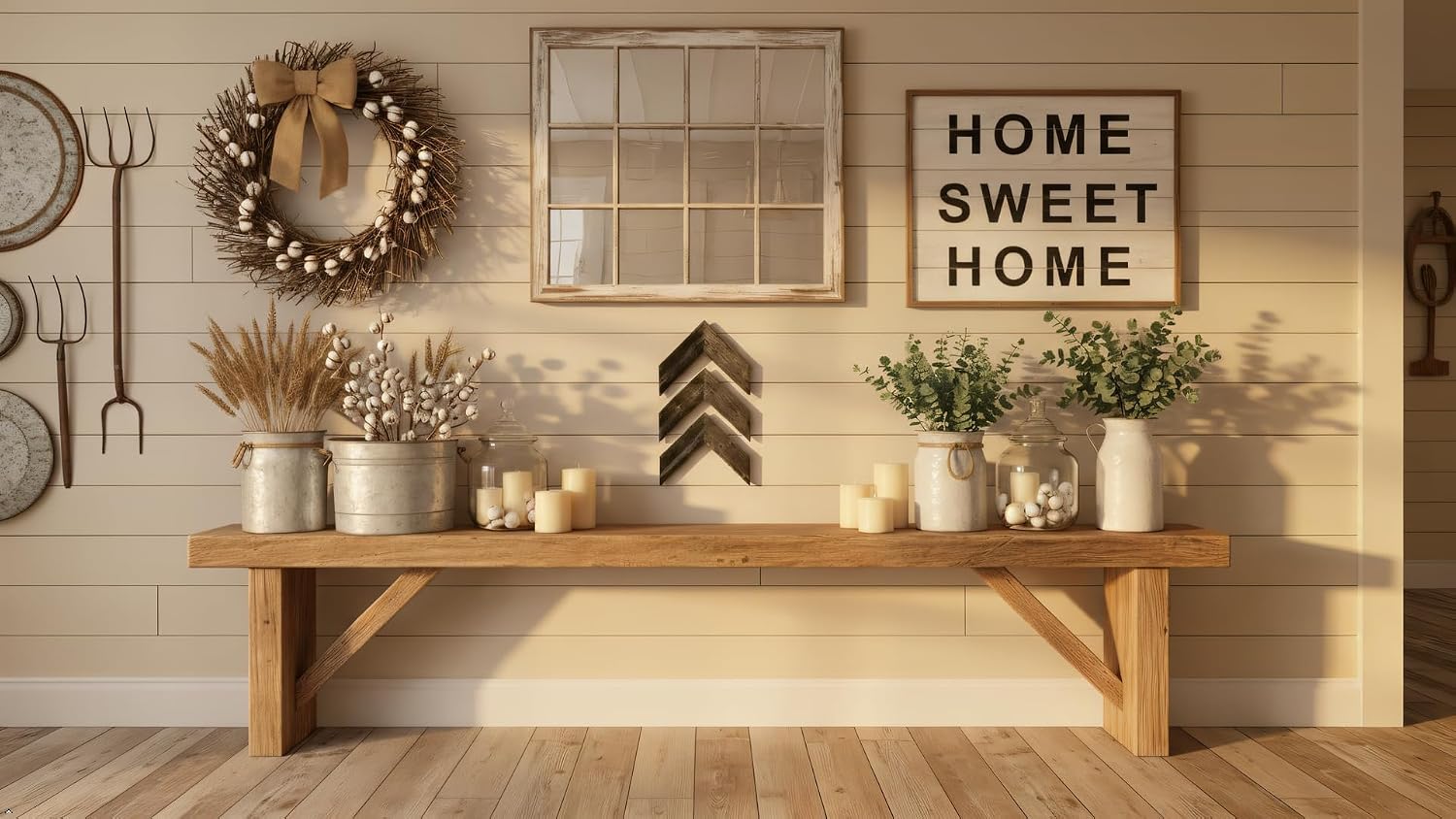 Aged Wood Arrow Decor / Set of 3