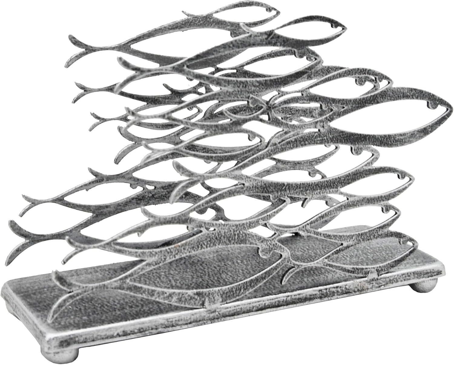 Fish Design Napkin Holder / Silver