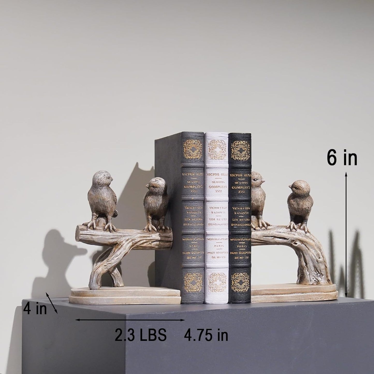 Decorative-Bookends Birds Book-Ends Heavy Duty / Bird