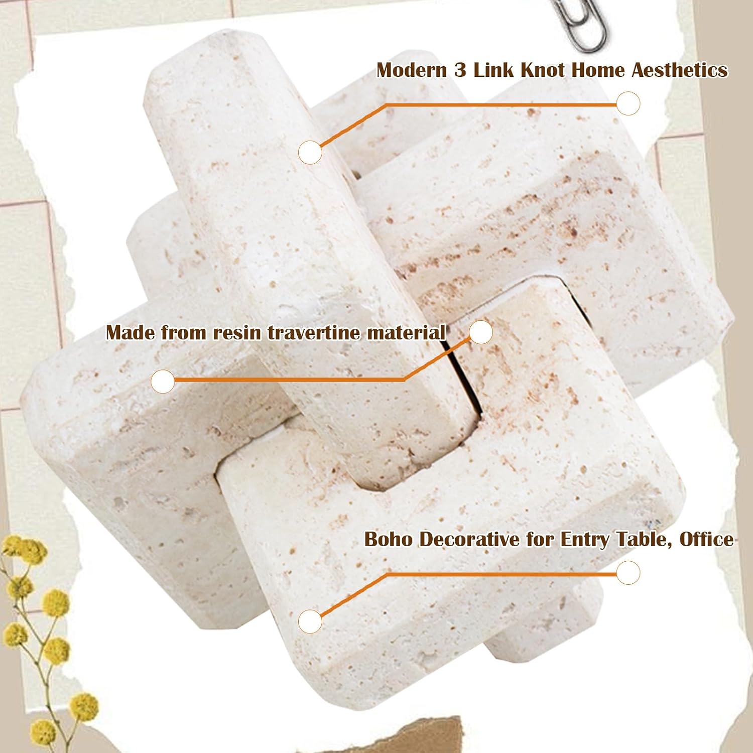 Resin Knot Statues Home Decor