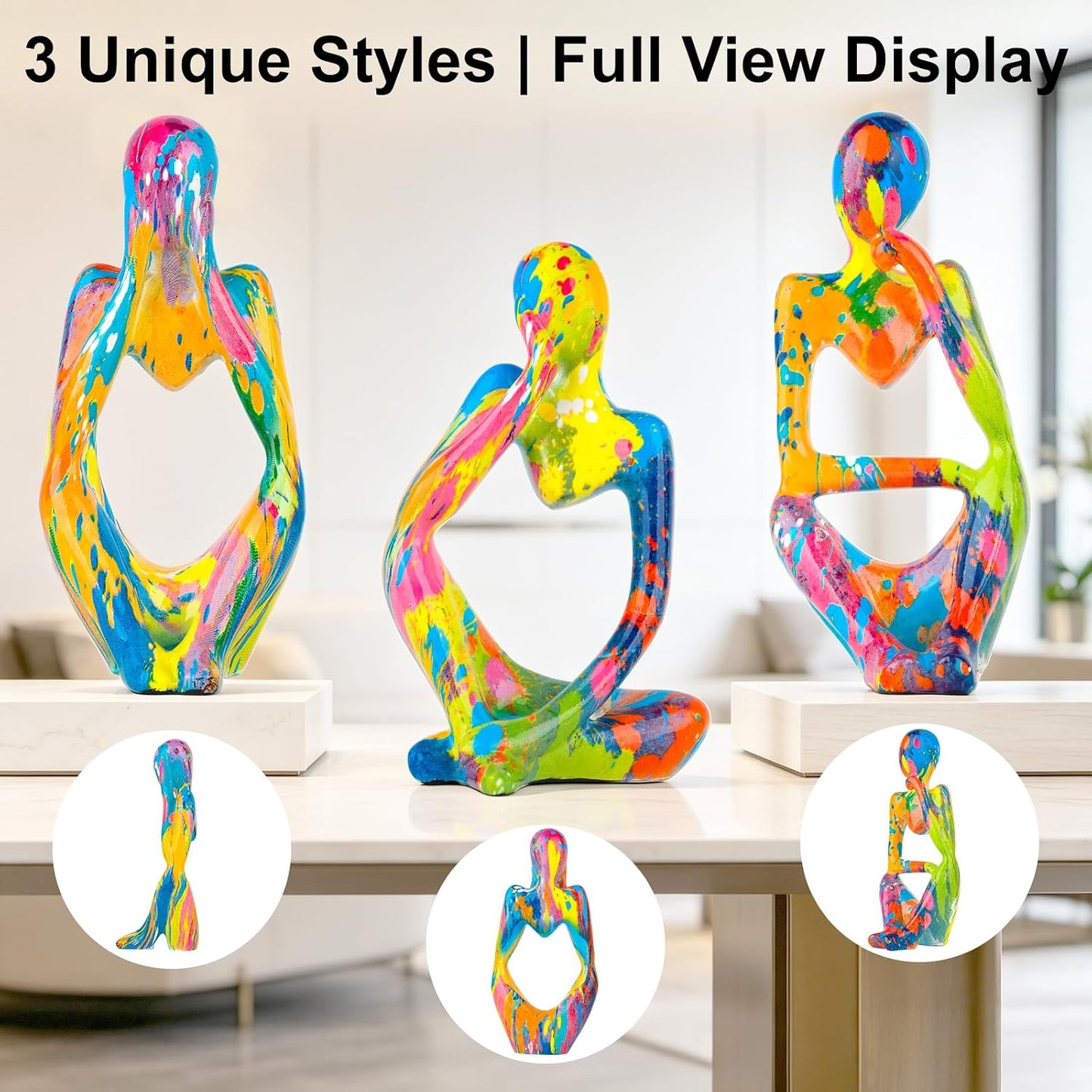 Modern Pop Art Figurine / Set of 3