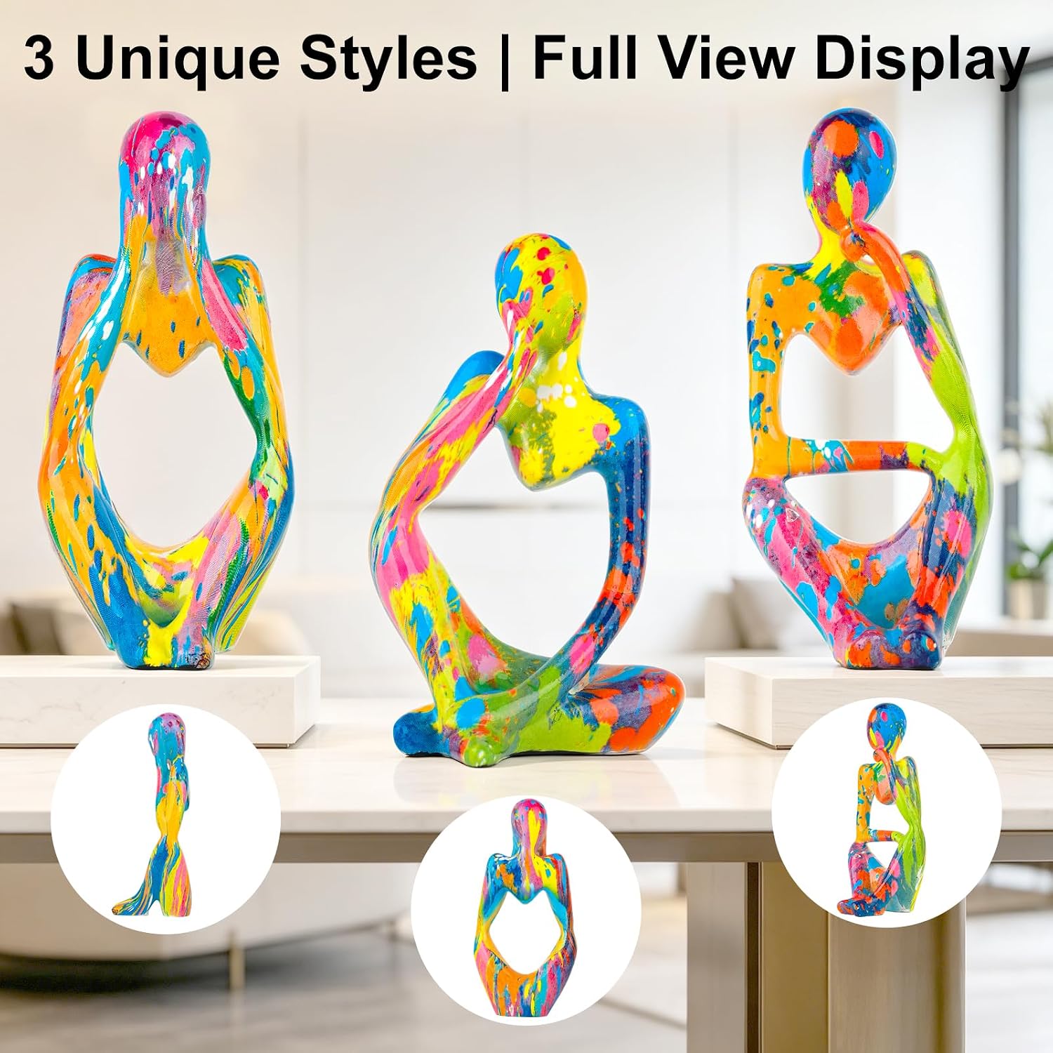 Modern Pop Art Figurine / Set of 3