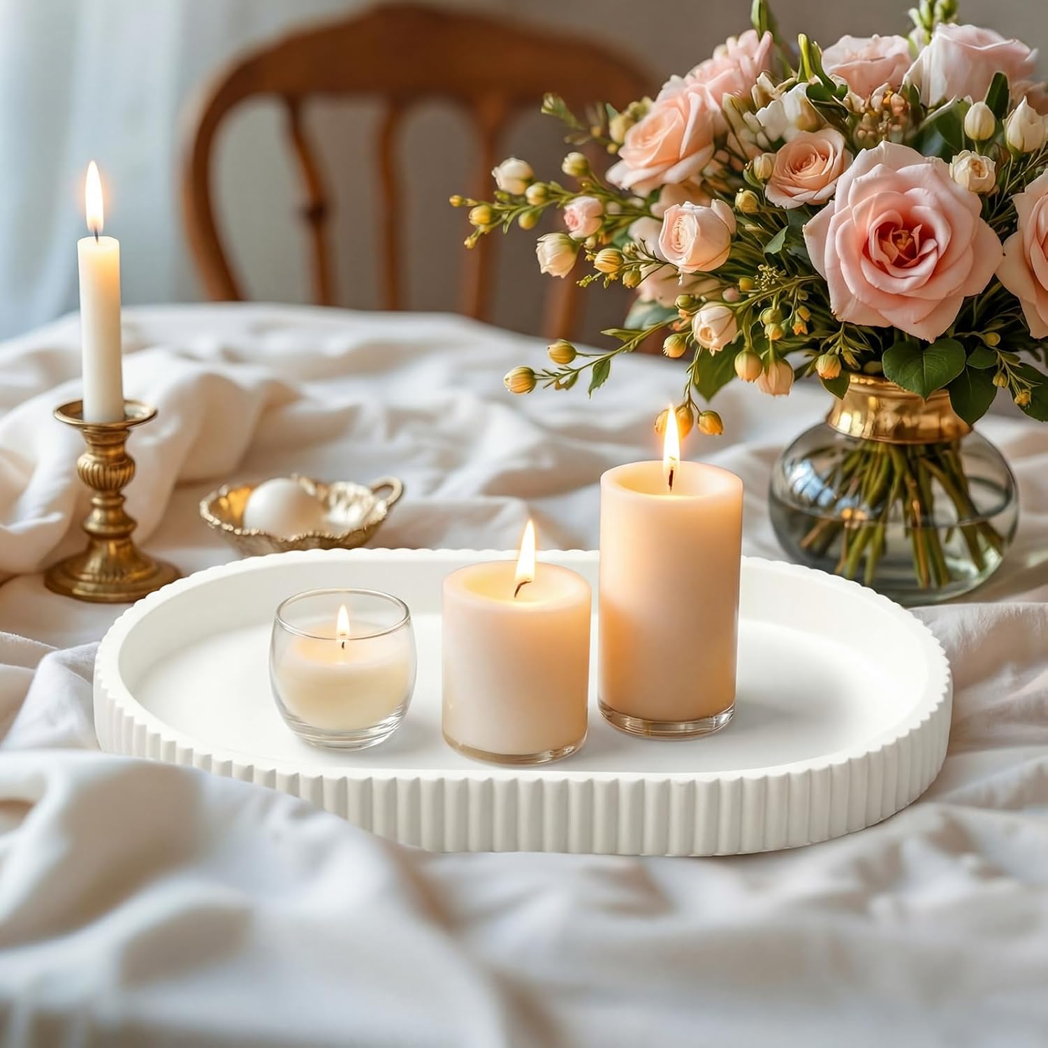 Oval Serving Tray / Decorative Concrete Tray