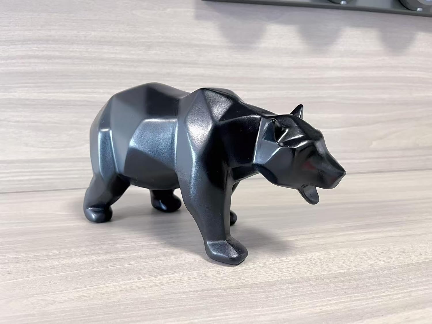 Creative Animals/Bear Statues Collectible Figurines / Black