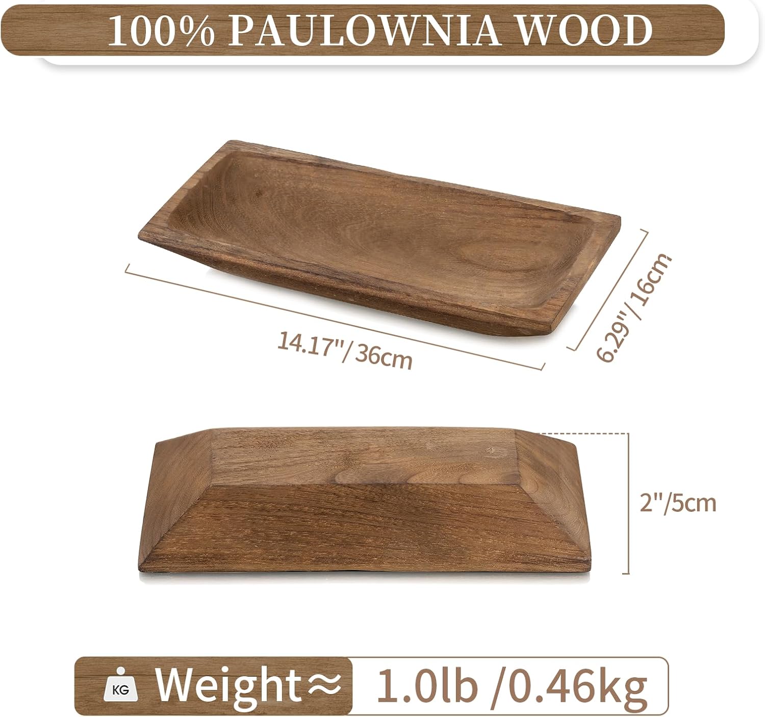 Decorative Wooden Dough Bowl