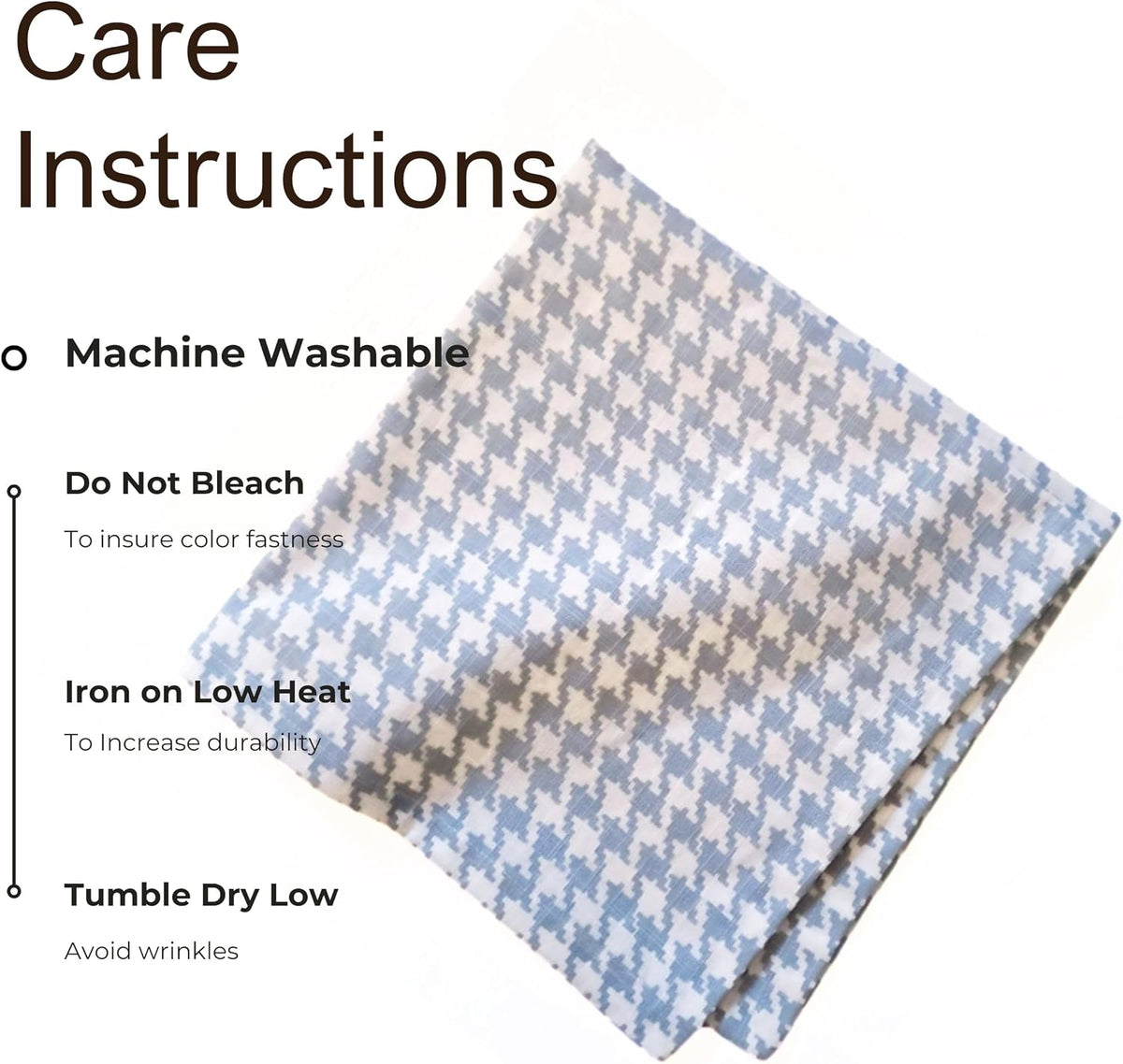 FINGERCRAFT Cloth Napkins Set of 12, 100% Cotton, 20x20 Inch, Dusty Blue | Mitered corner, washable, soft, absorbent