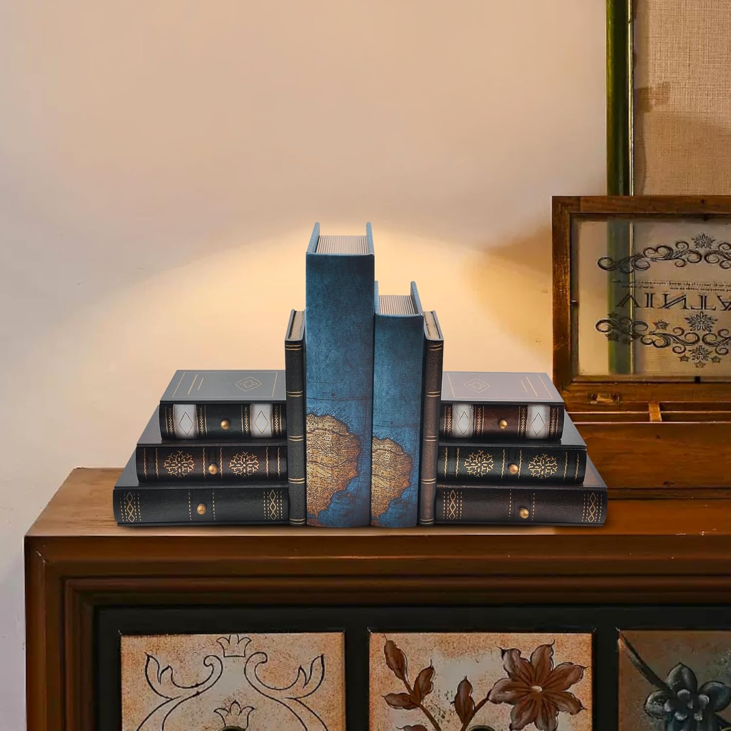 Vintage Wooden Bookends / Set of 311