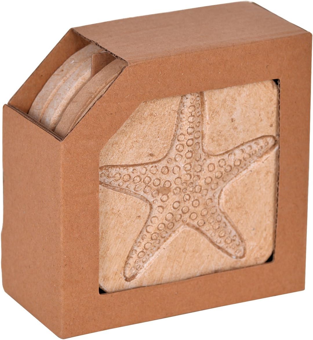 Nautical Outdoor Coasters / Seashell / Set of 4