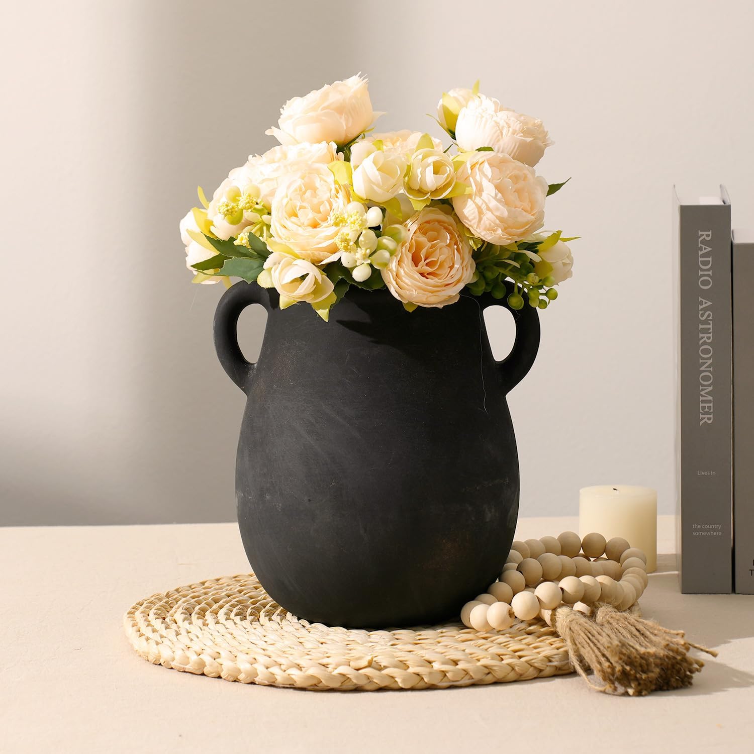Rustic Farmhouse Vase / 002-bronze / 7.9 Inch
