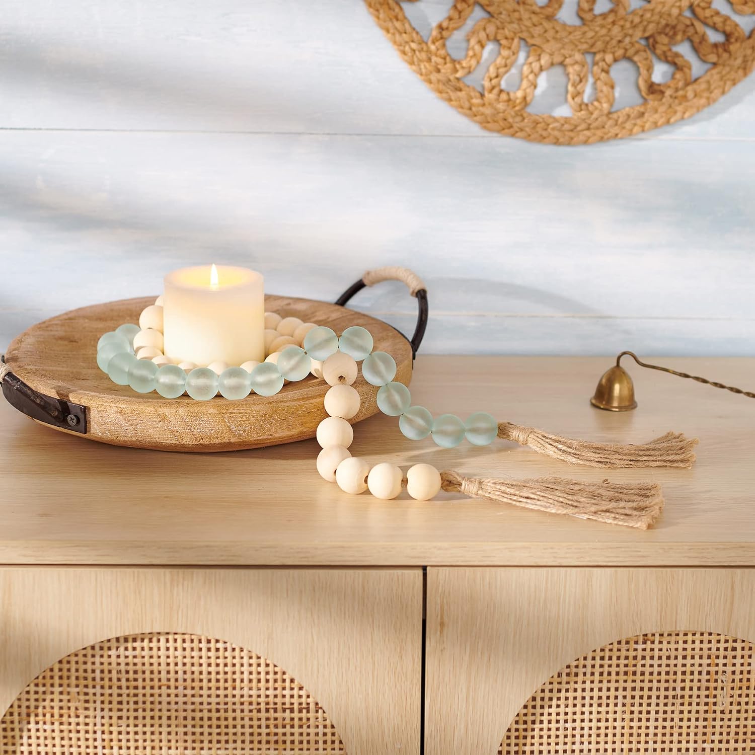 Beaded Garland / Sea Glass
