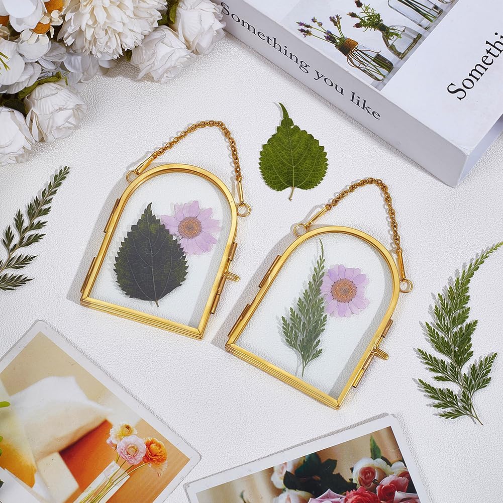 Wall Hanging Mini Photo Frames Double Glass Picture Frame / 2.3 x 3.3 / Set of 6