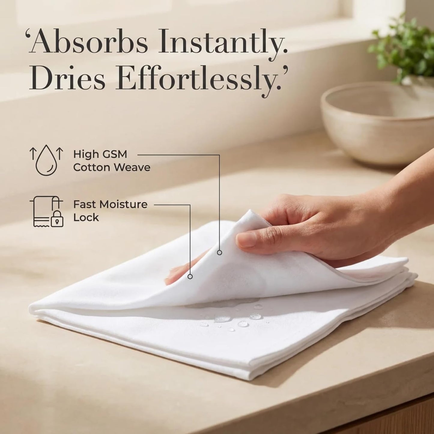 Urban Villa Cloth Napkins Cotton 20x20 (Set of 12) White