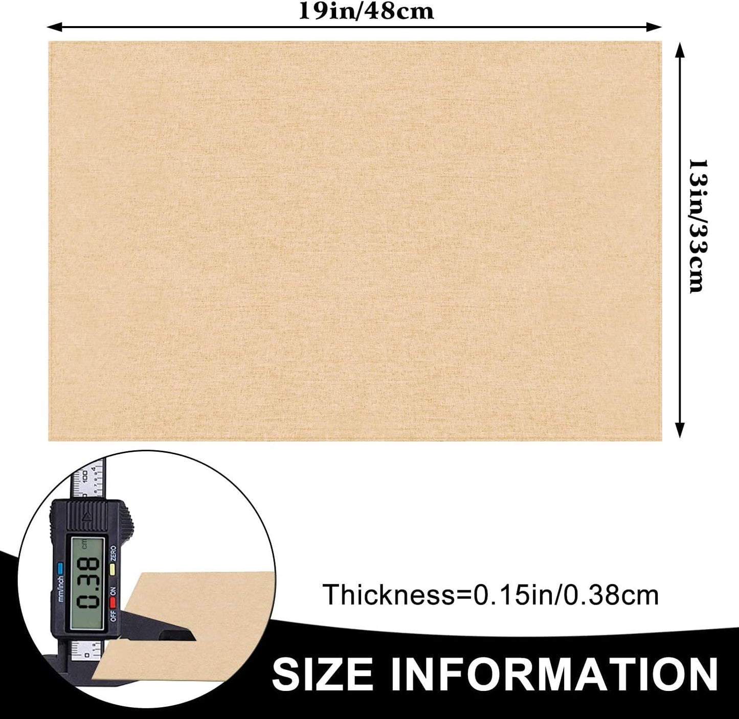 Cloth Placemats Set of 6, Cotton Linen Blend Machine Washable Durable Linen Table Mats, Heat Resistant Placemats