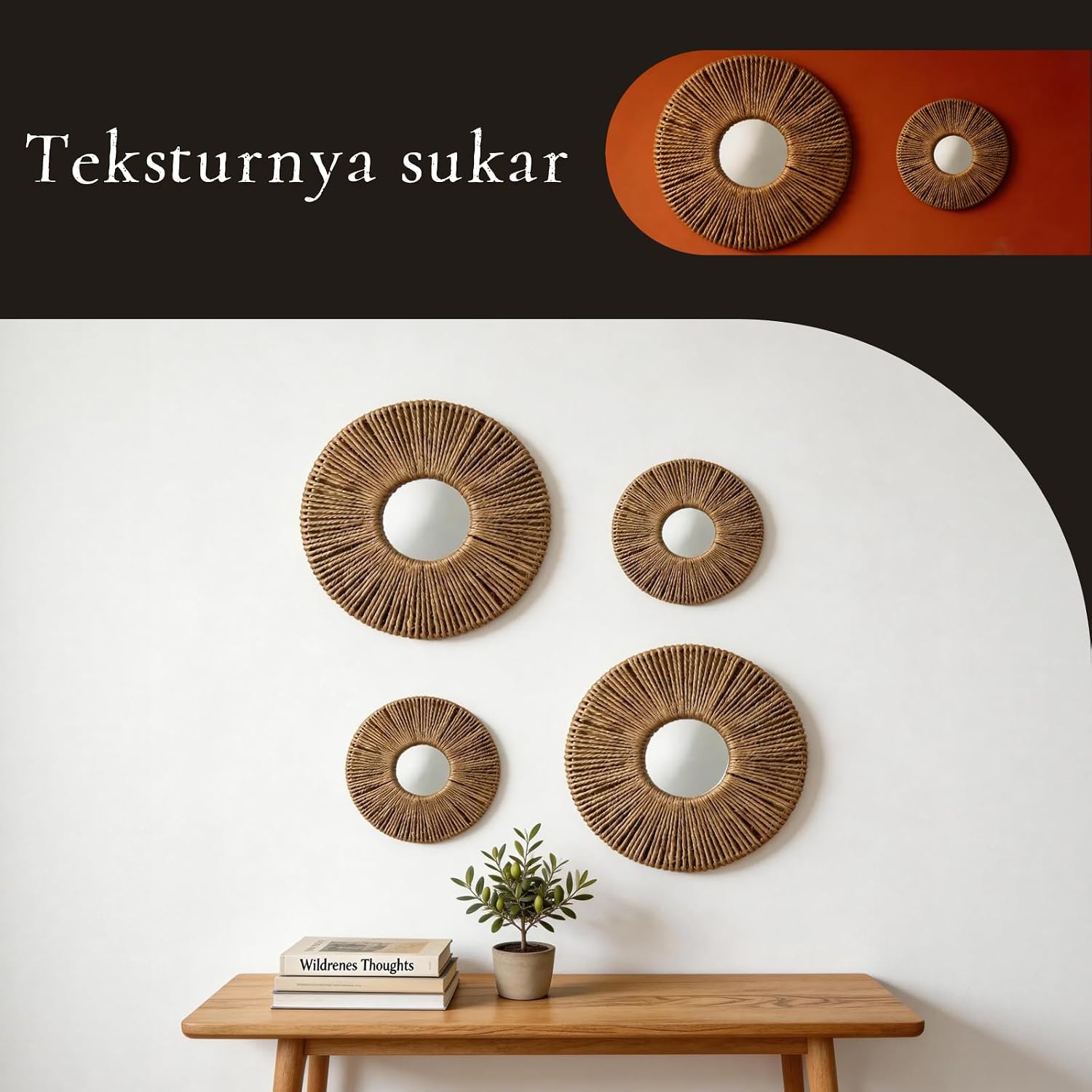 Woven Wall Baskets Set