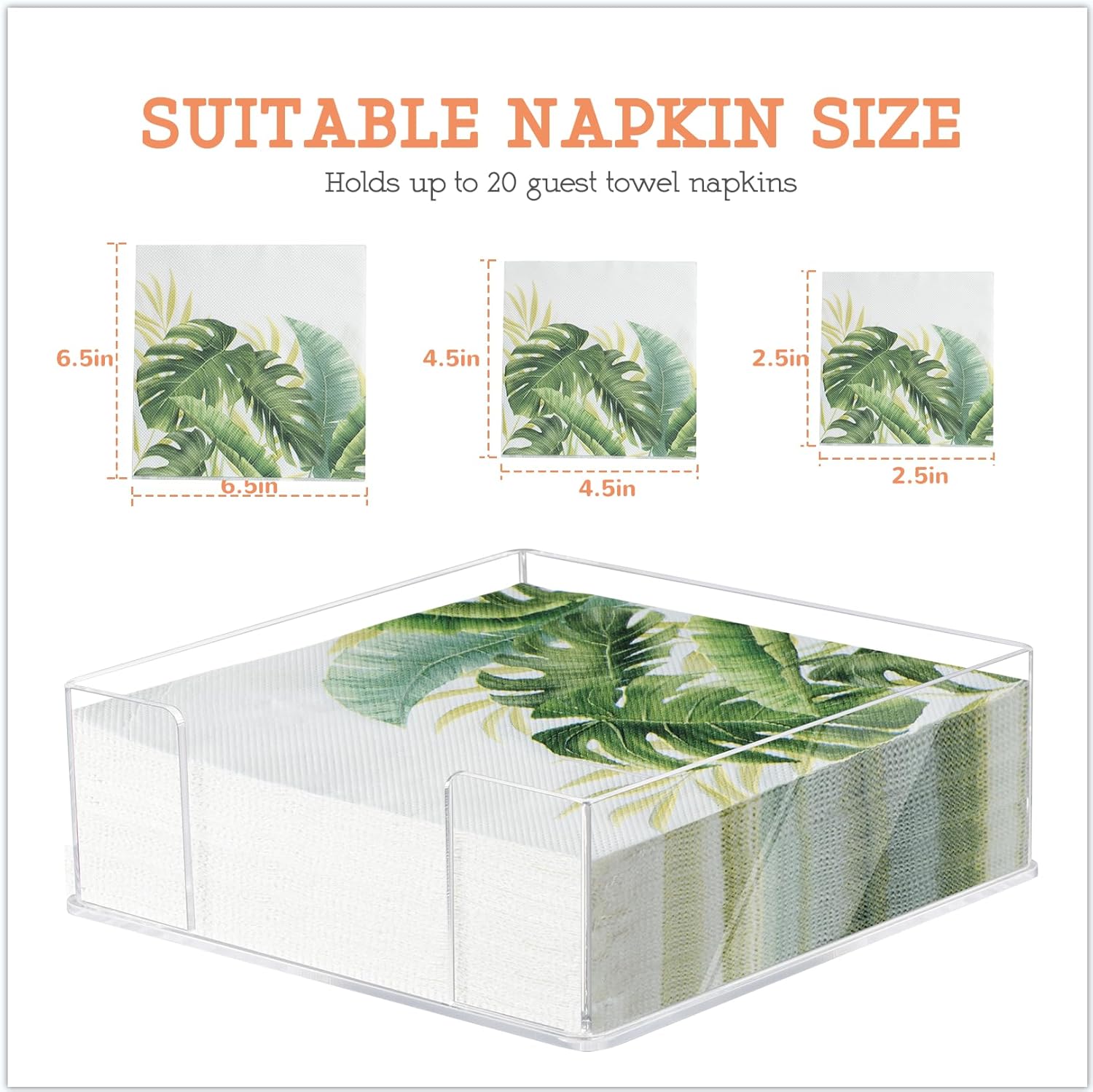 Square Acrylic Napkin Holder