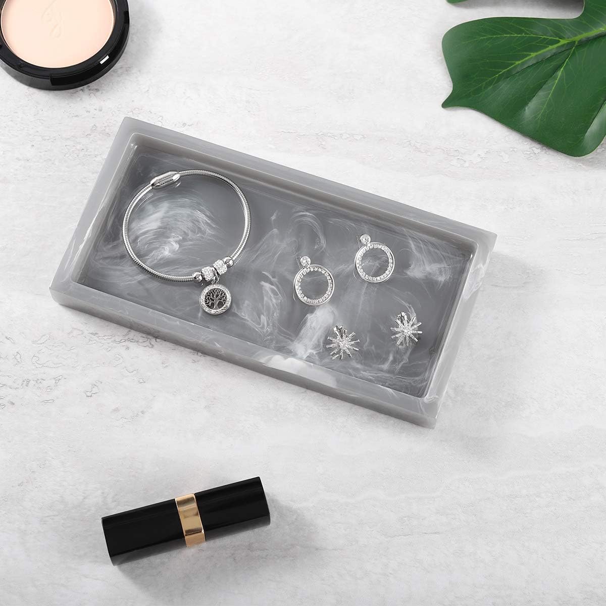 Bathroom Vanity Tray / Ink Gray / Mini / 8 x 4