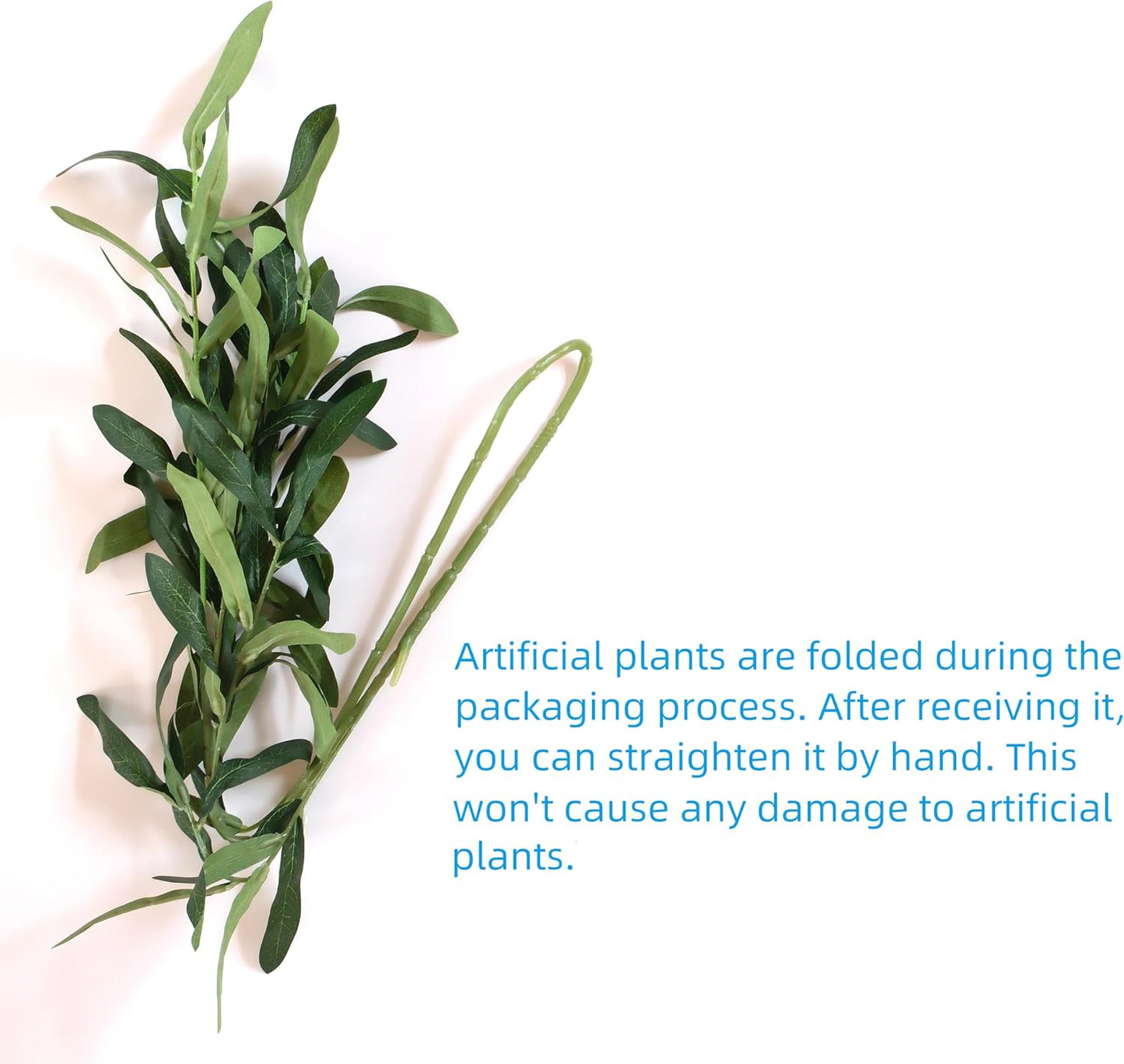Tall Faux Greenery Branches Stems Fake Olive Branches Artificial Plants / Green / 36 Inch / Set of 4