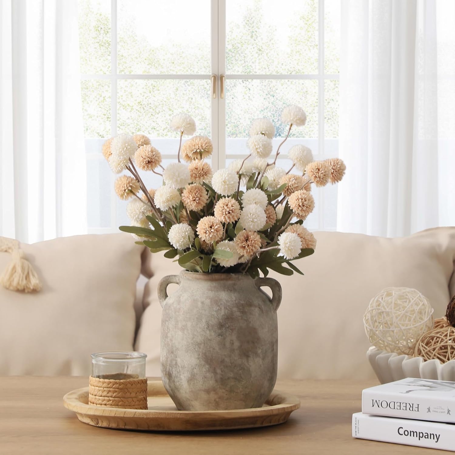 Farmhouse Rustic Table Vases / 7.6" Retro / 7.6 Inch