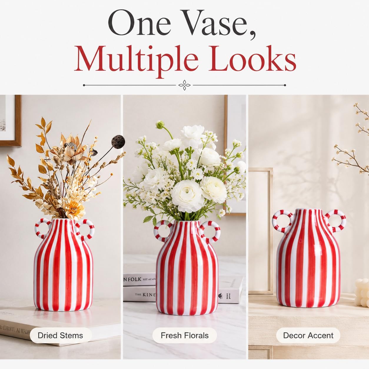 Small Ceramic Vase / Red