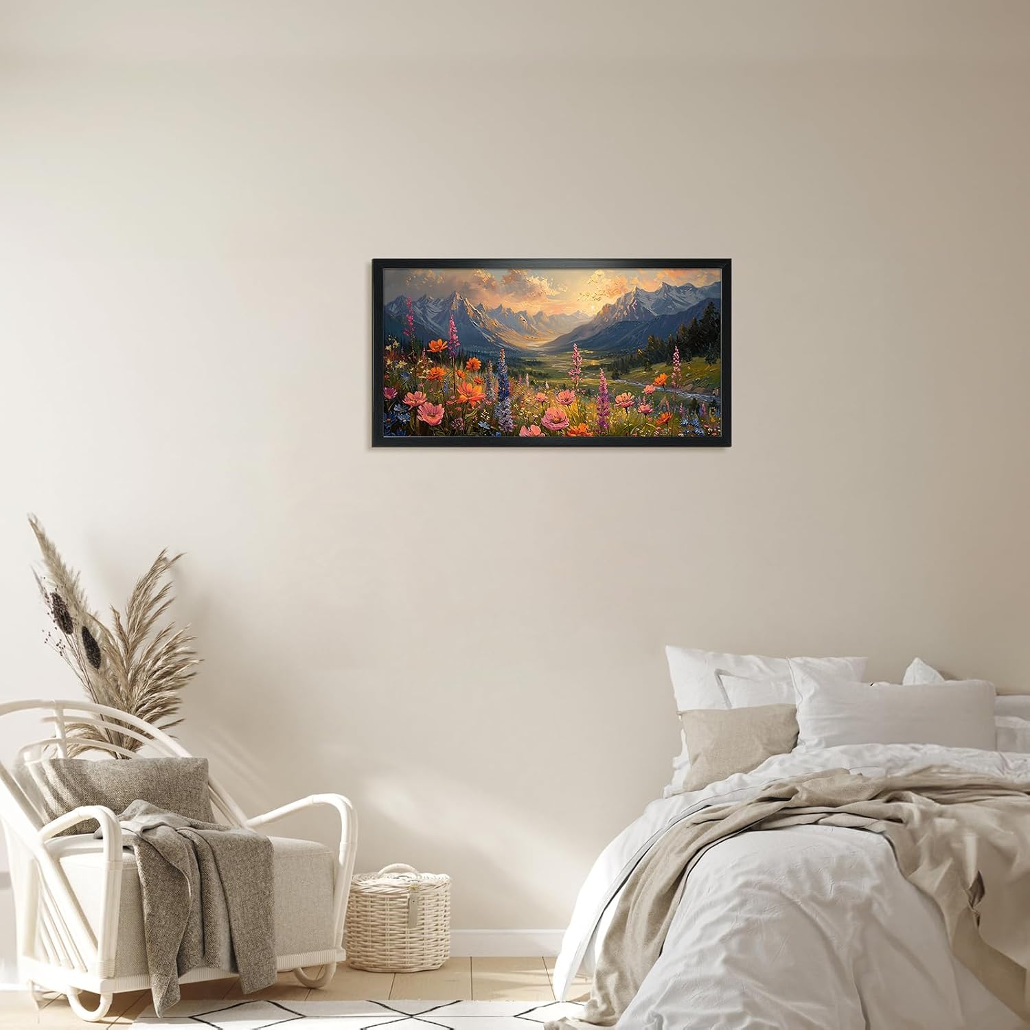 Giftgarden 10x20 Picture Frame Black, 20x10 Panorama Frame for Landscape Photo Wall Display, Single