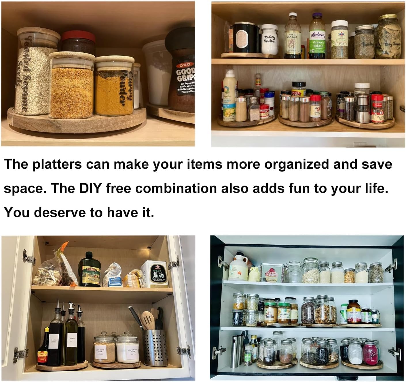 Wood Kitchen Counter Tray
