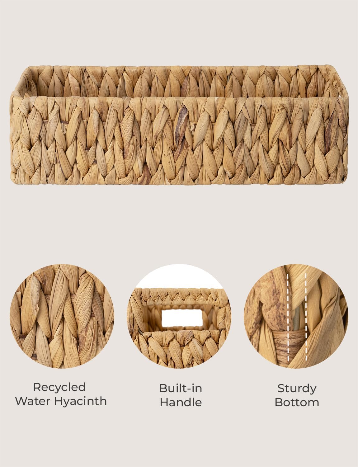 Wicker Baskets for Storage / Natural