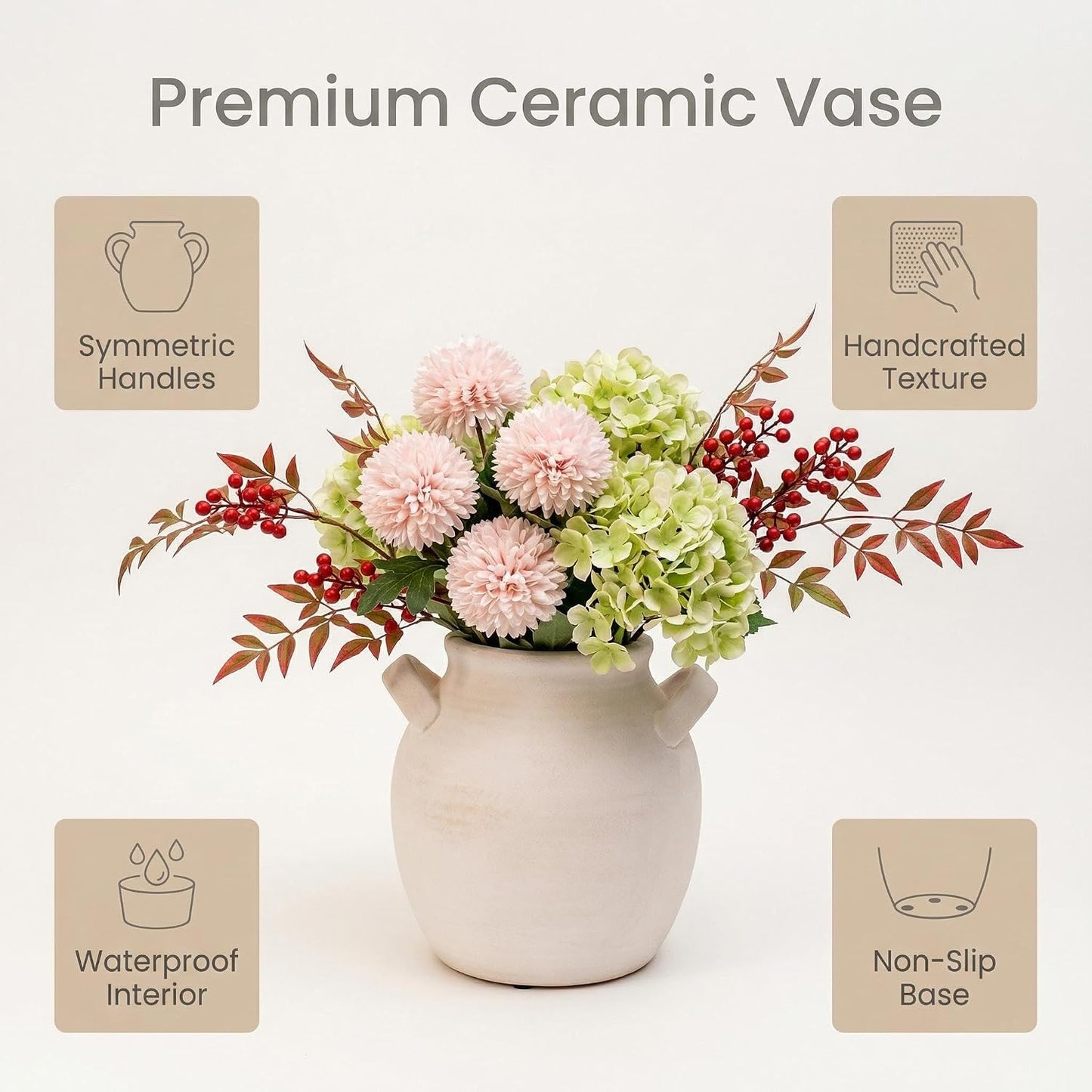 Rustic Farmhouse Vase / 001-rustic / 7.1 Inch