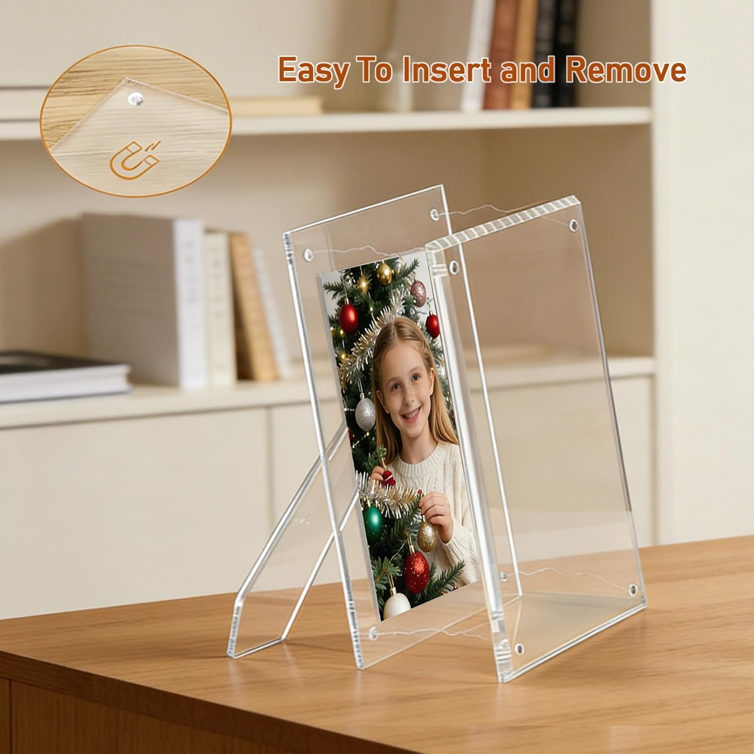 Acrylic Picture Frame / 4 x 6 / Clear / Set of 3