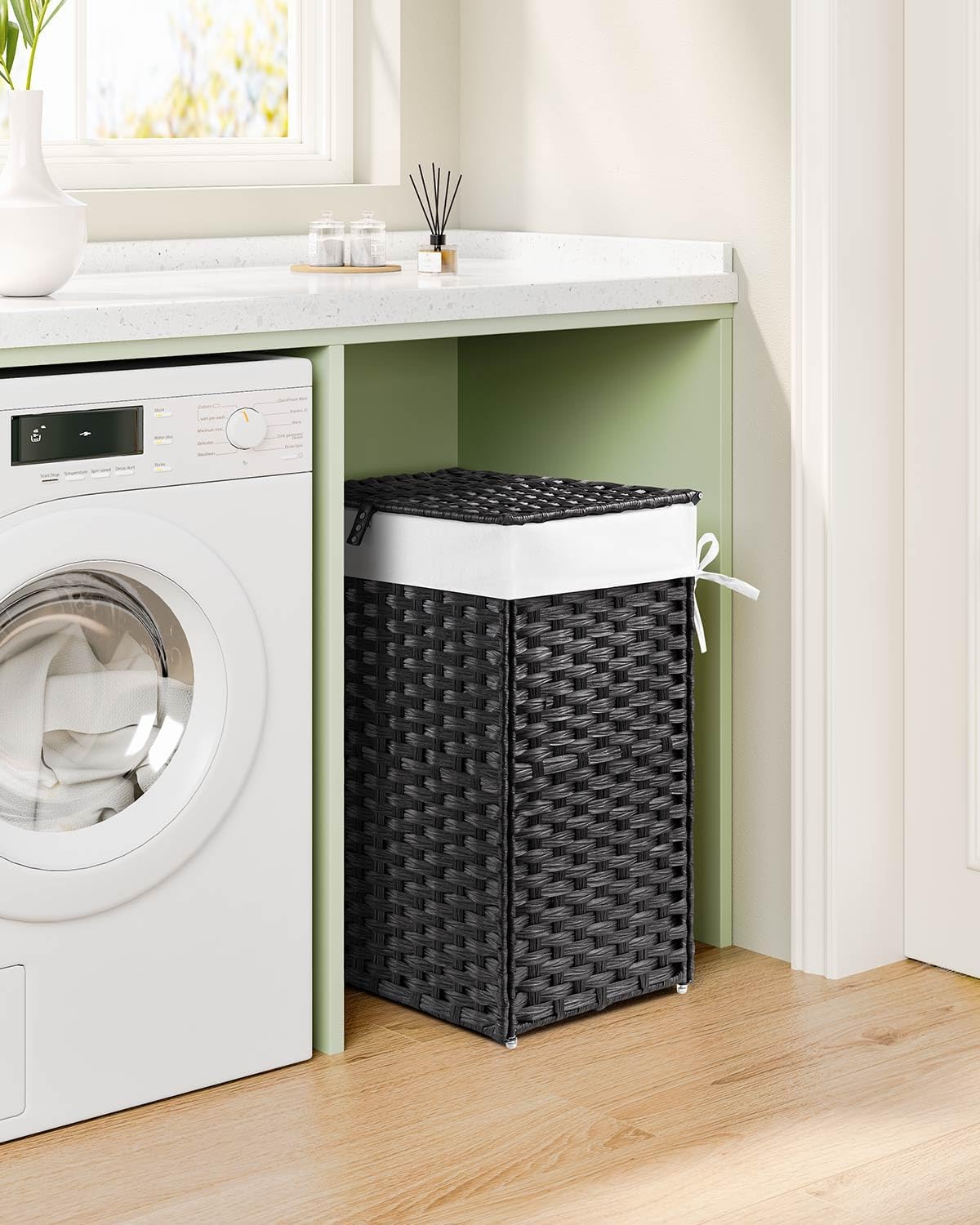 2 Removable Liner Bags & 2 Mesh Bags / Black / 13.4 x 13.4 x 21.7 / 60L