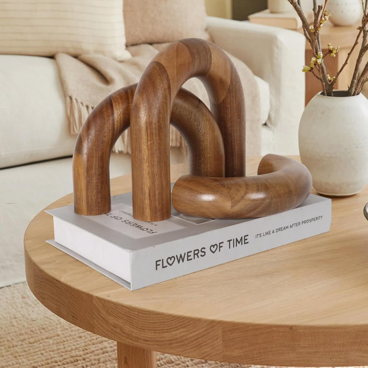 Book / Wood Shelf Decor Aesthetic / Brown / Set of 3