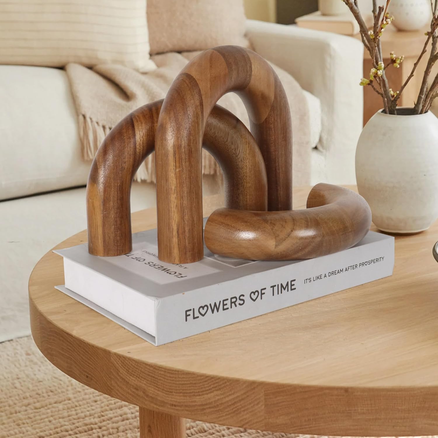 Book / Wood Shelf Decor Aesthetic / Brown / Set of 3