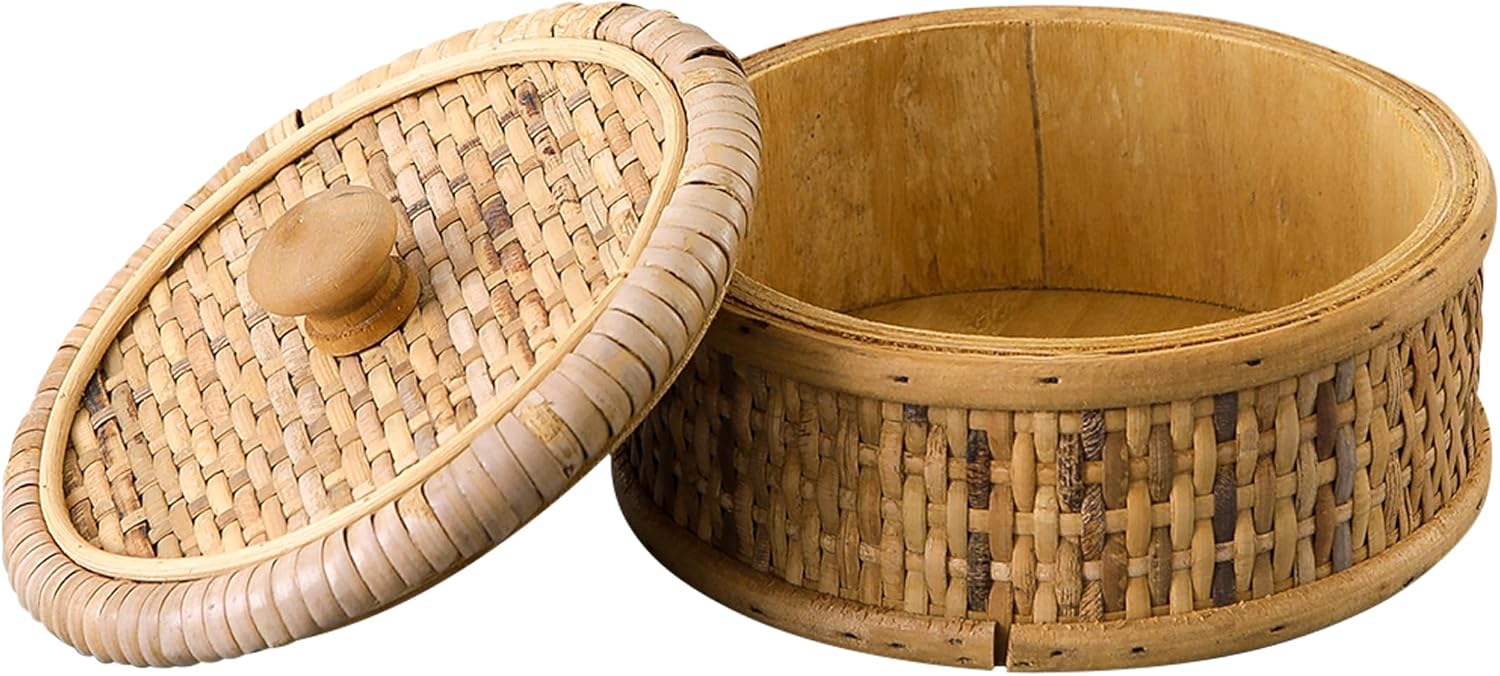 Rattan Storage Basket for Jewelry / Brown