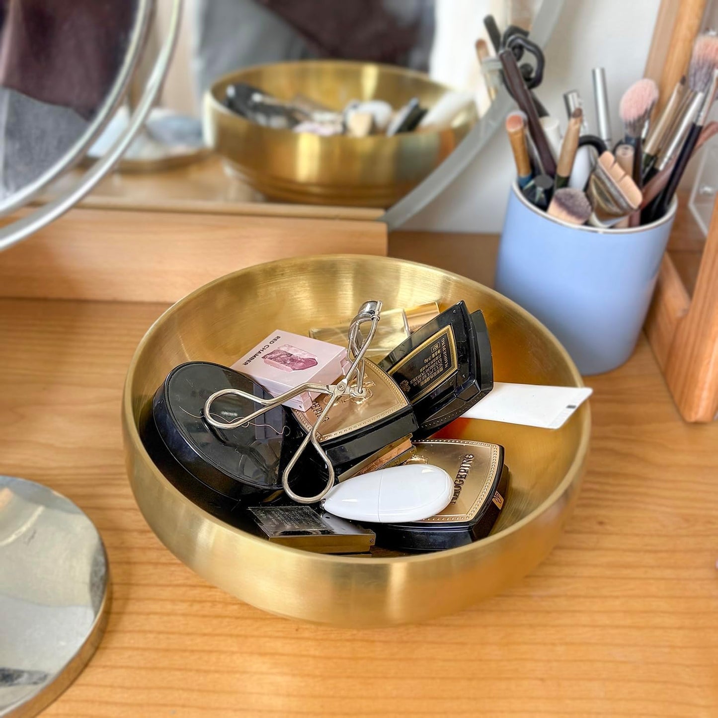 Keys Holder / Catch All Bowl / Gold / 8.3 Inch