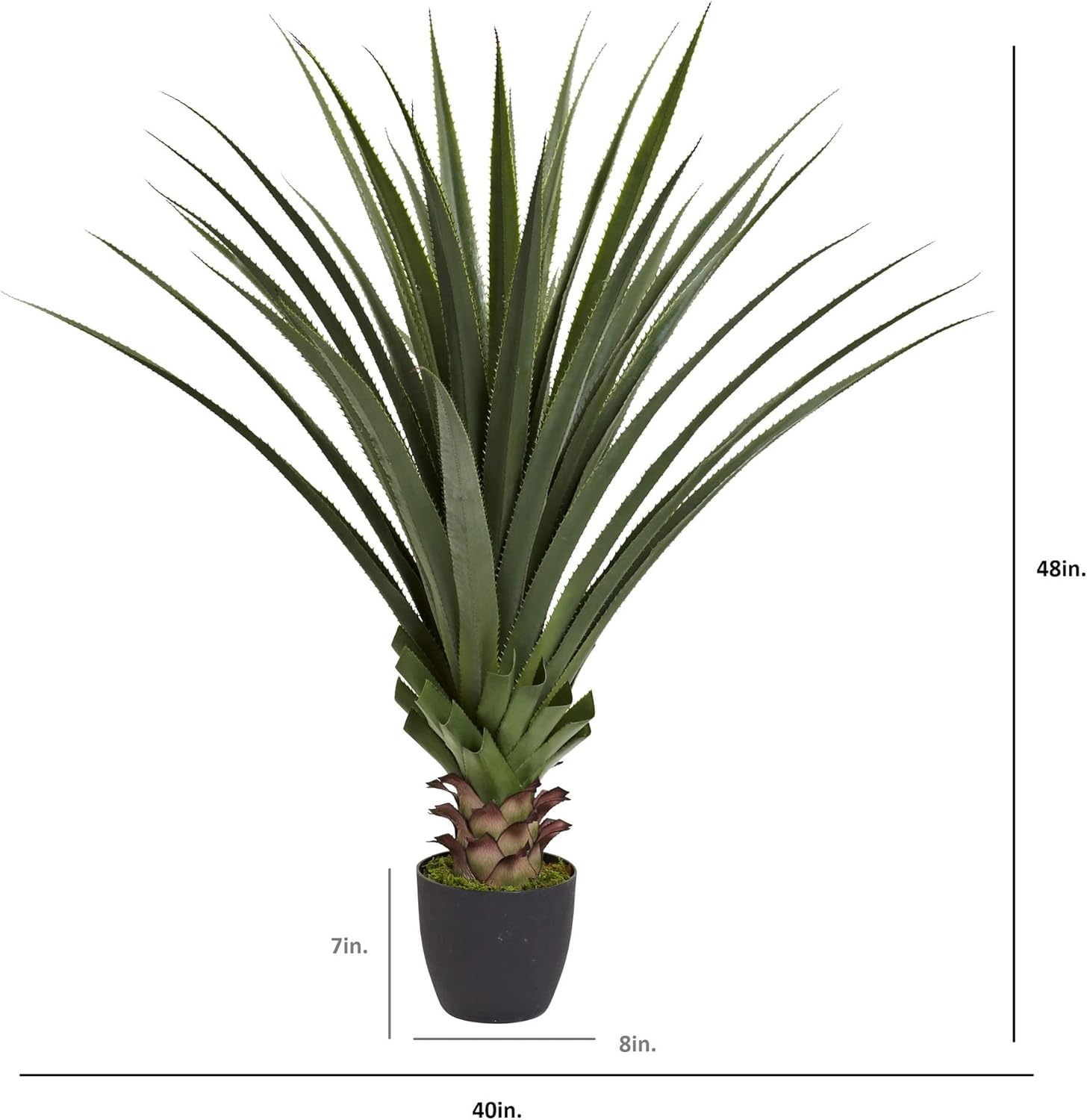 Artificial Spiked Agave Plant / 4 Inch