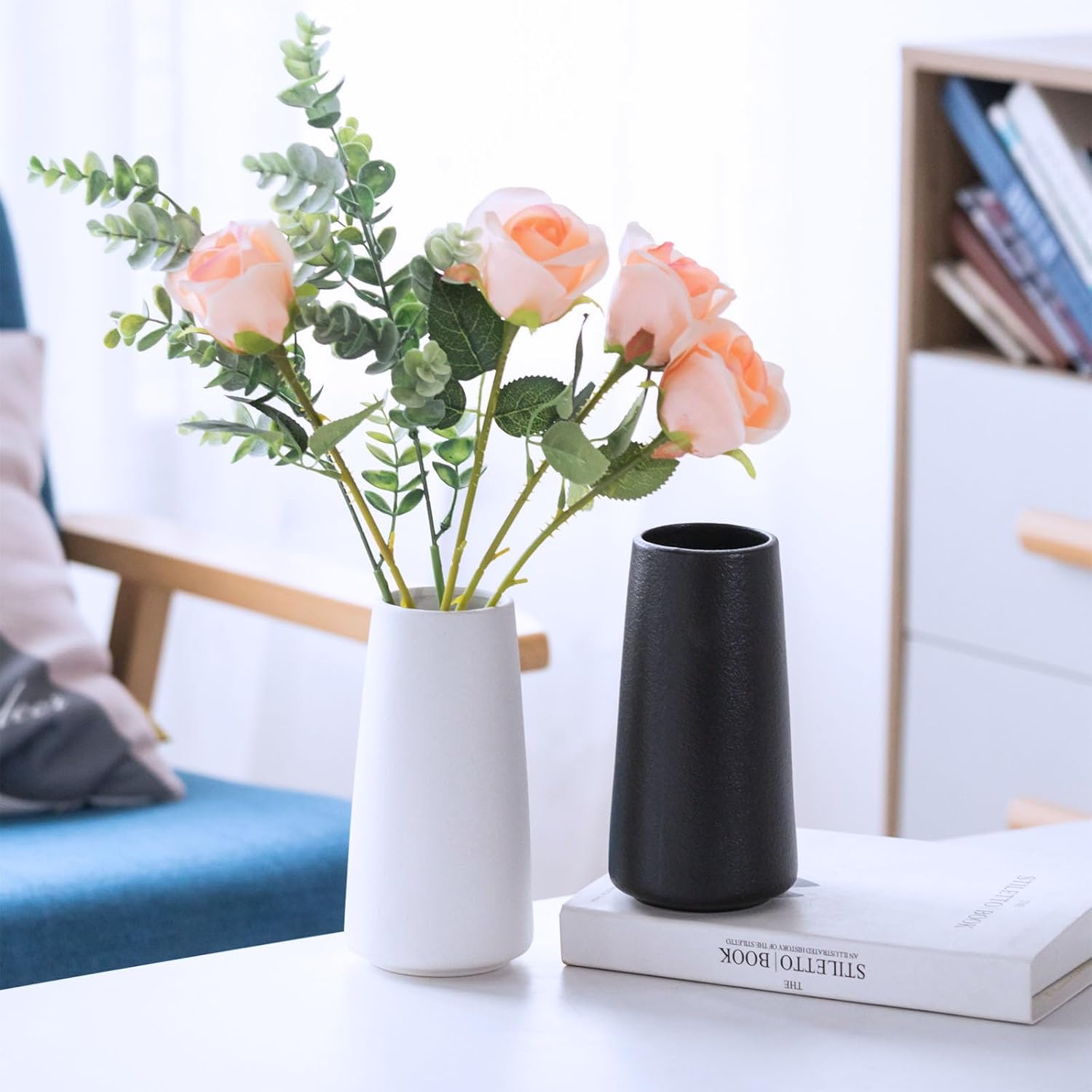 Minimalist Modern vases / Solid White / Big