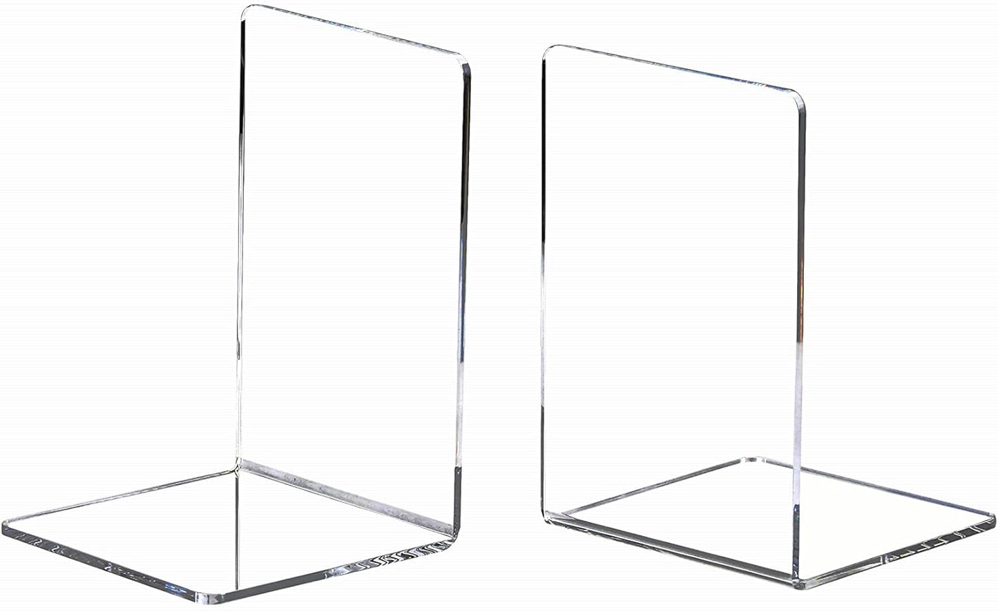 Acrylic Bookends / Book / Clear / Set of 8
