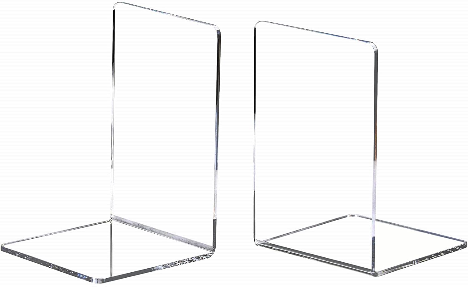 Acrylic Bookends / Book / Clear / Set of 8