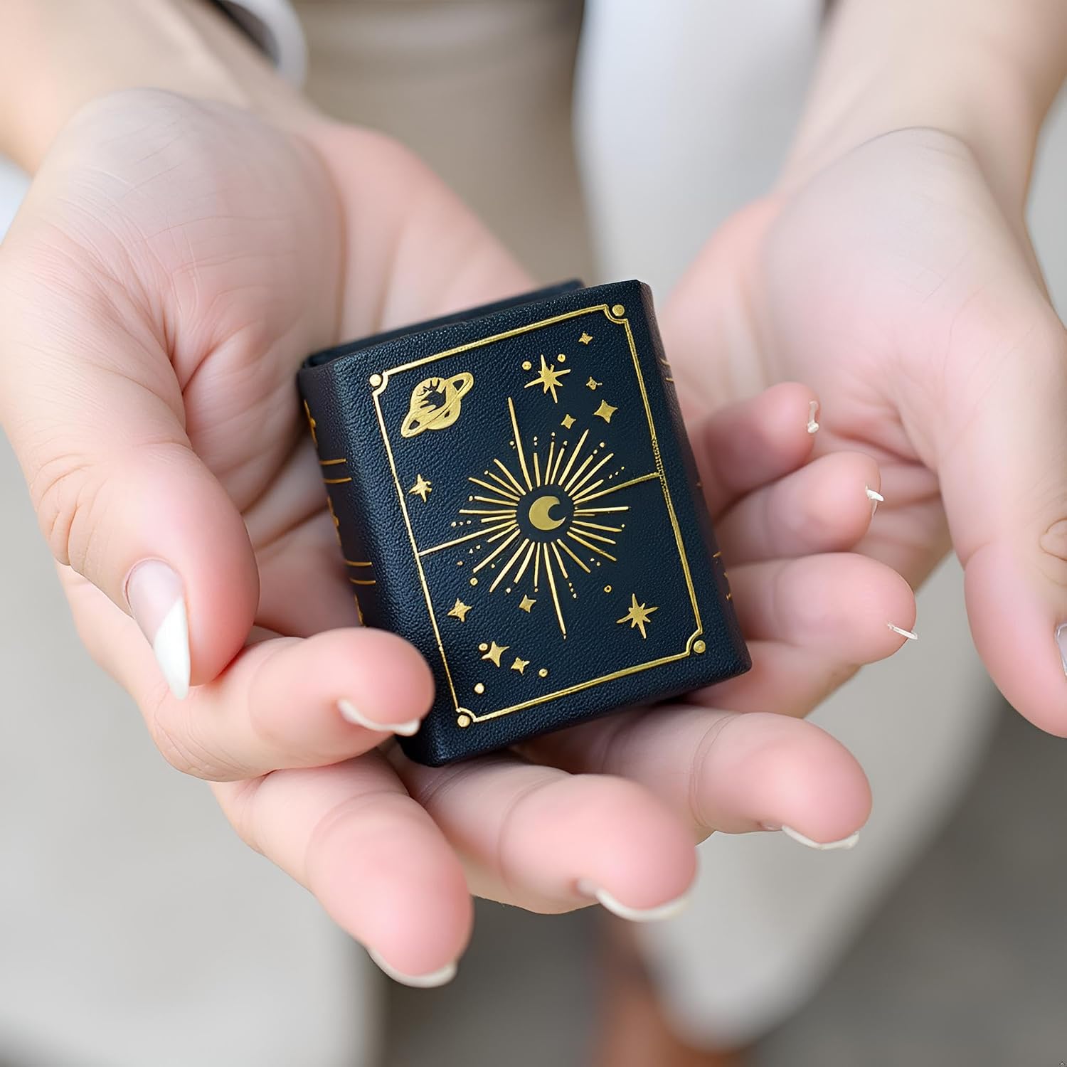 Book Shaped Ring Box / Blue-magic Book