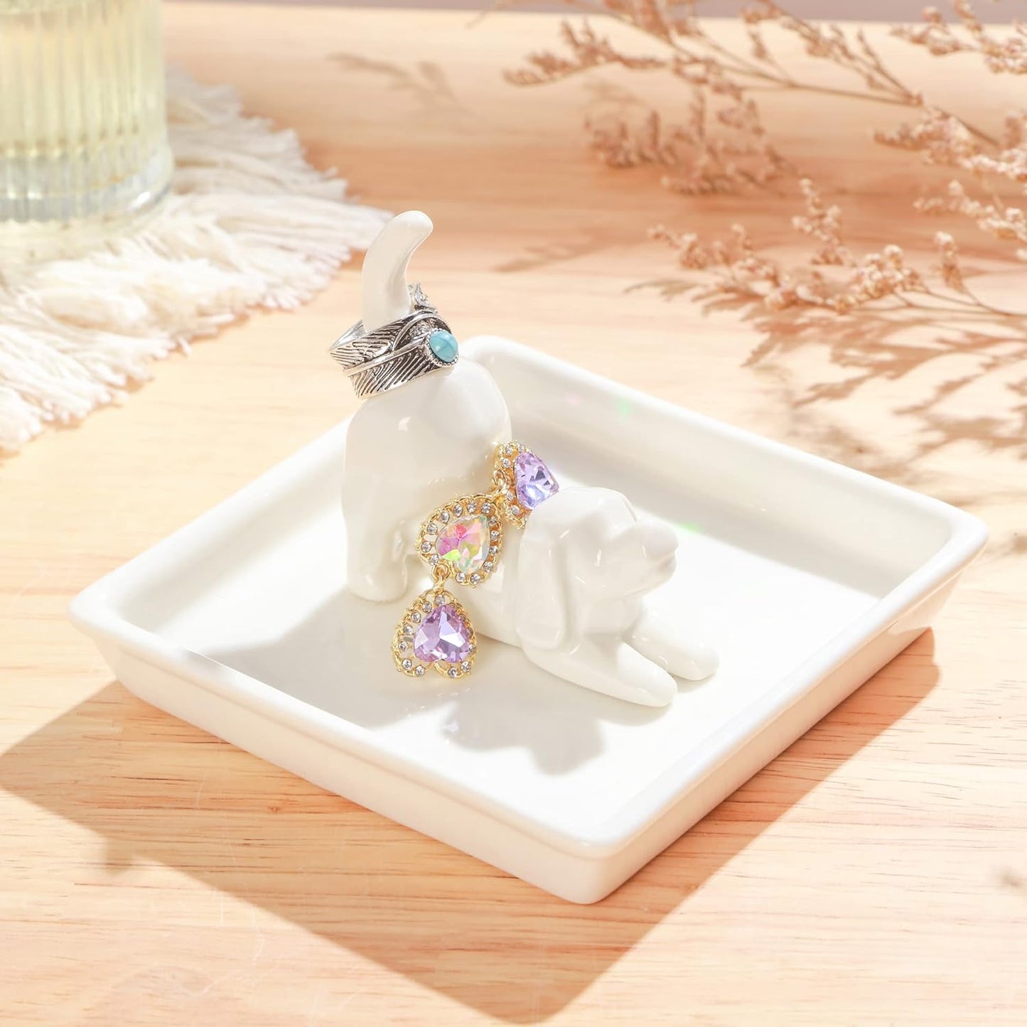 Ring Holder Dish Jewelry Holder / Dog